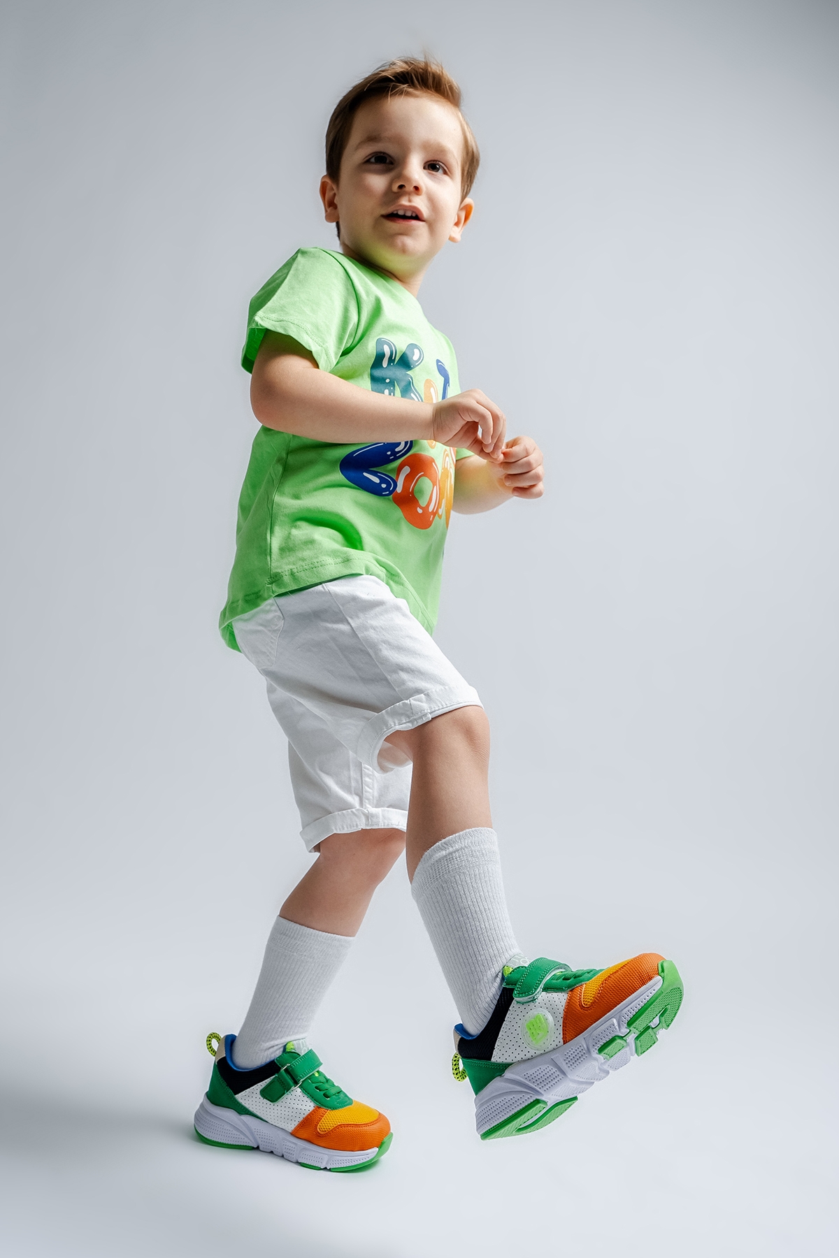 Erkek Çocuk Turuncu Günlük Spor Ayakkabı - Görsel 3