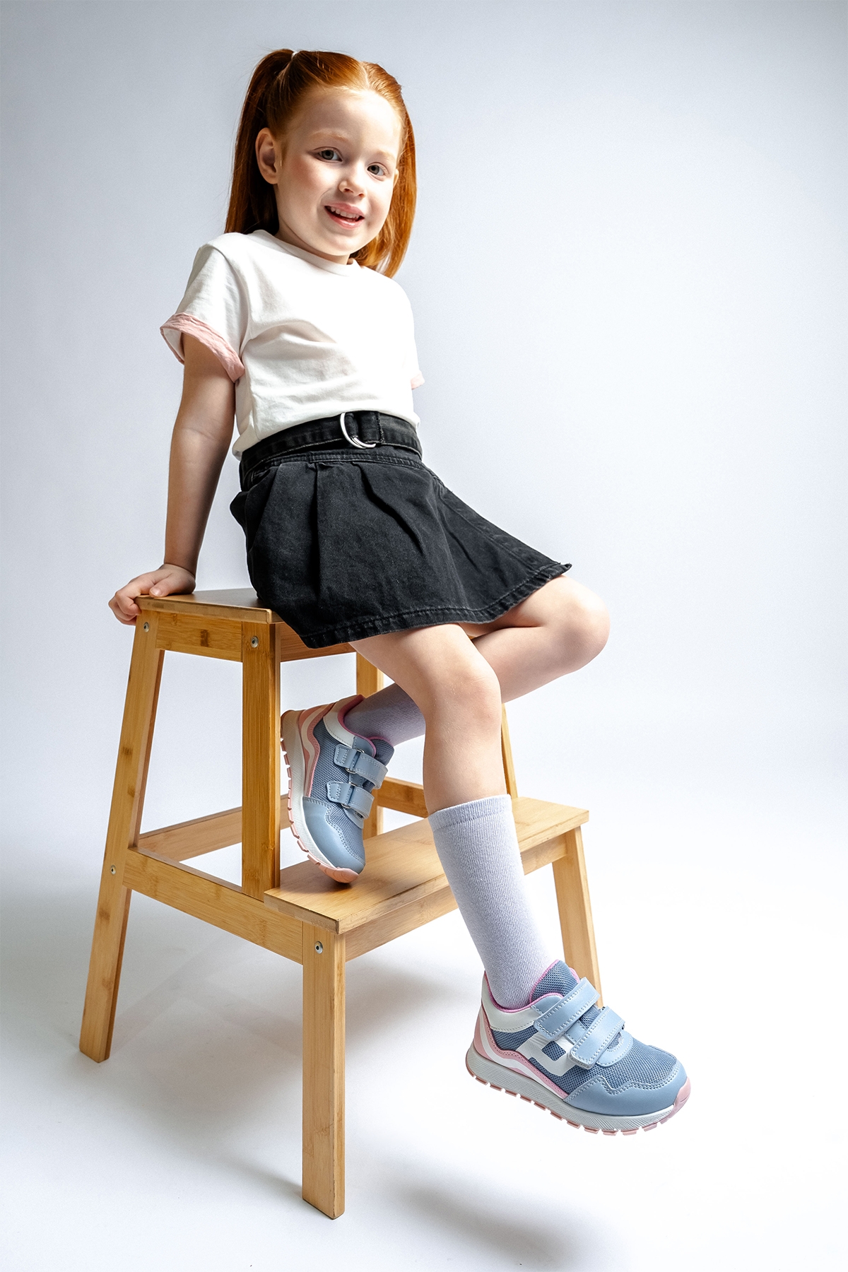 Kız Çocuk Mavi Günlük Spor Ayakkabı - Görsel 2