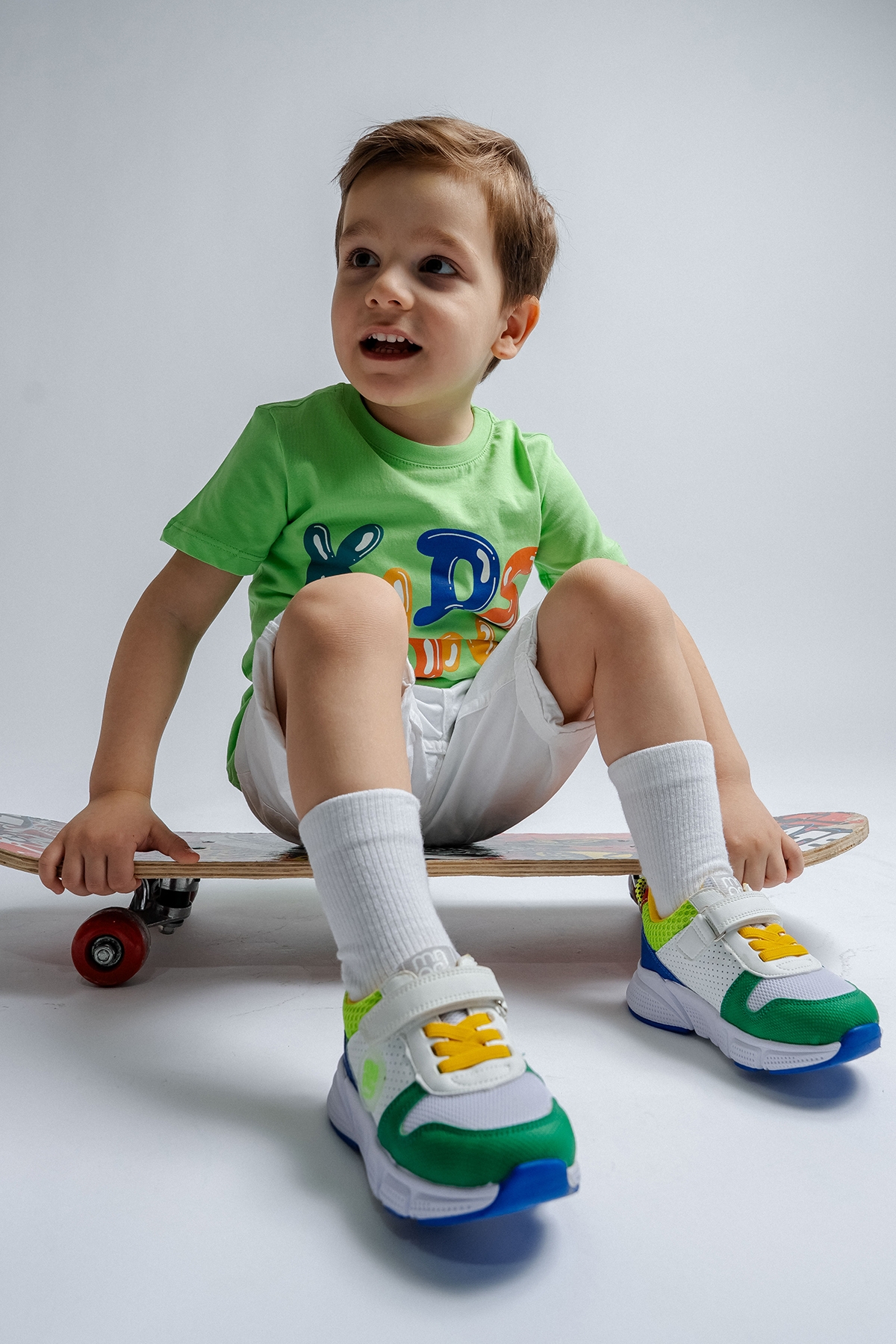 Erkek Çocuk Yeşil Günlük Spor Ayakkabı - Görsel 3