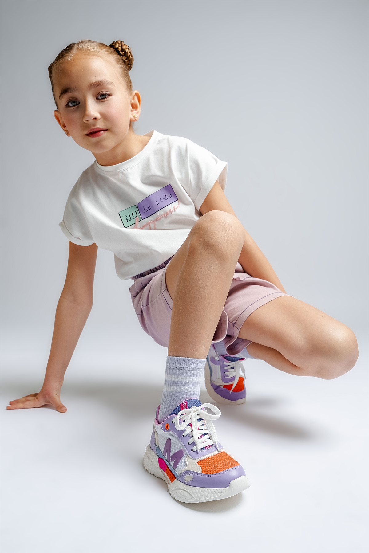 Kız Çocuk Lila Günlük Spor Ayakkabı - Görsel 2