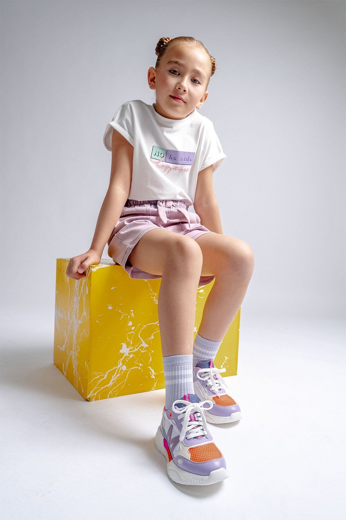 Kız Çocuk Lila Günlük Spor Ayakkabı - Görsel 3