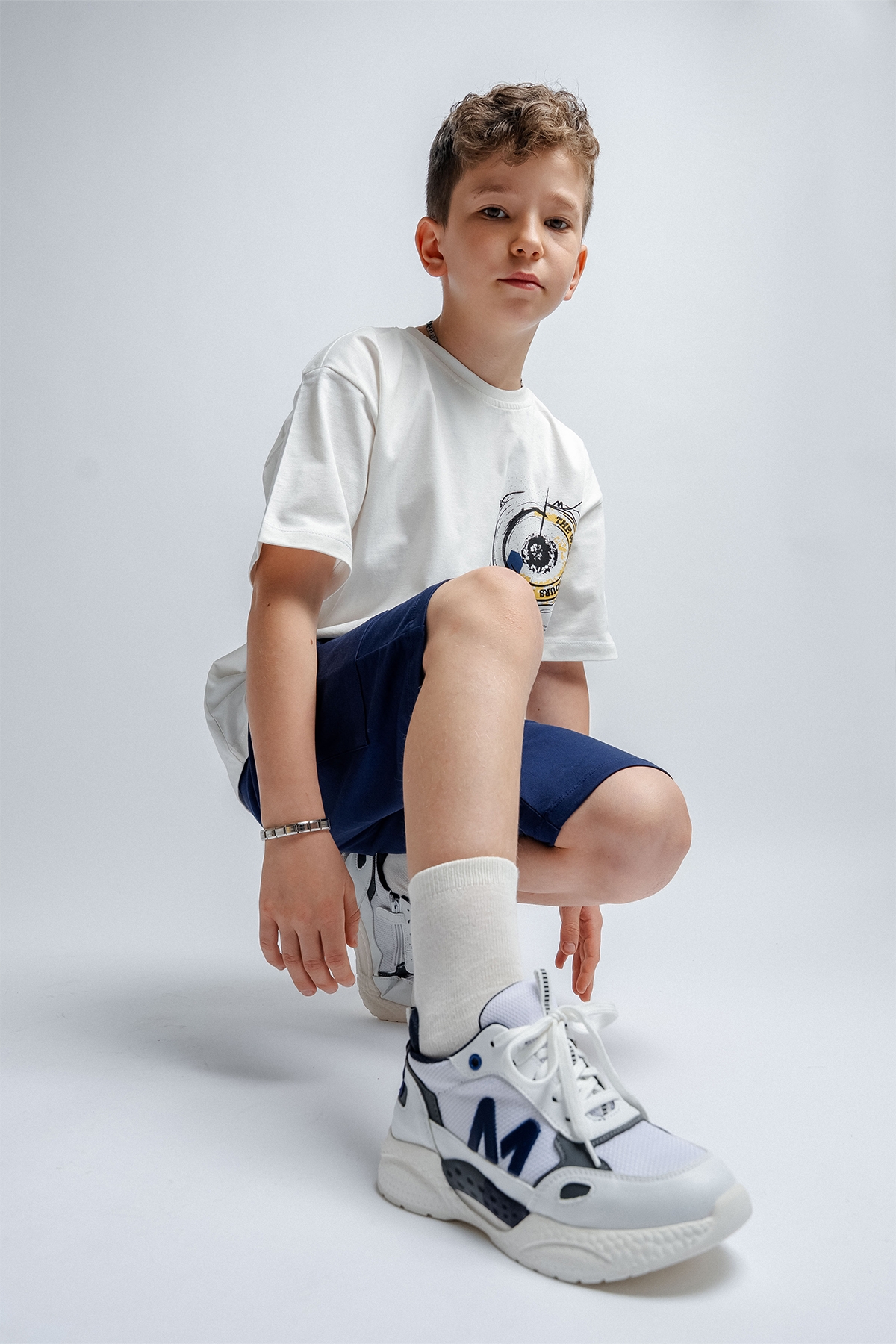Erkek Çocuk Beyaz Günlük Spor Ayakkabı - Görsel 2