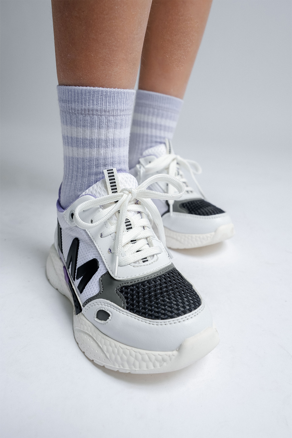 Kız Çocuk Beyaz Günlük Spor Ayakkabı - Görsel 4