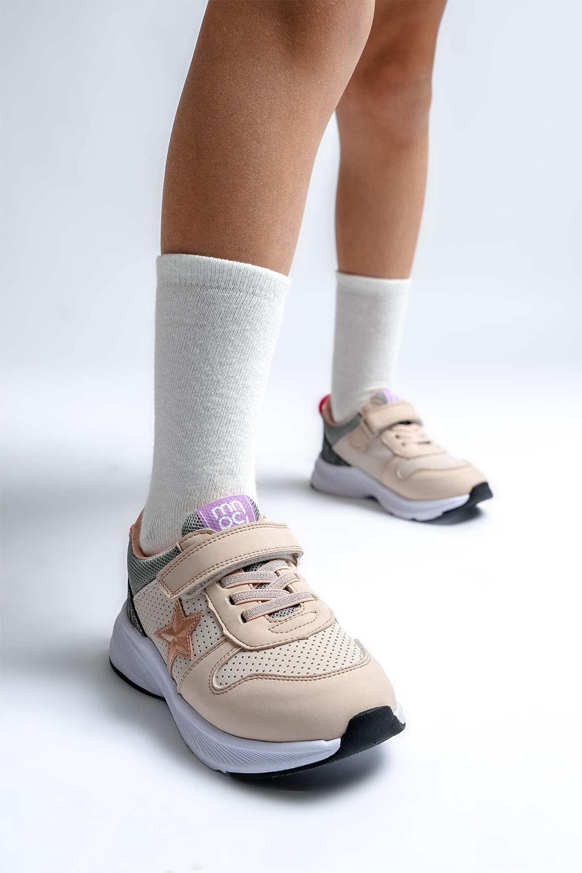 Kız Çocuk Bej Spor Ayakkabı - Görsel 6
