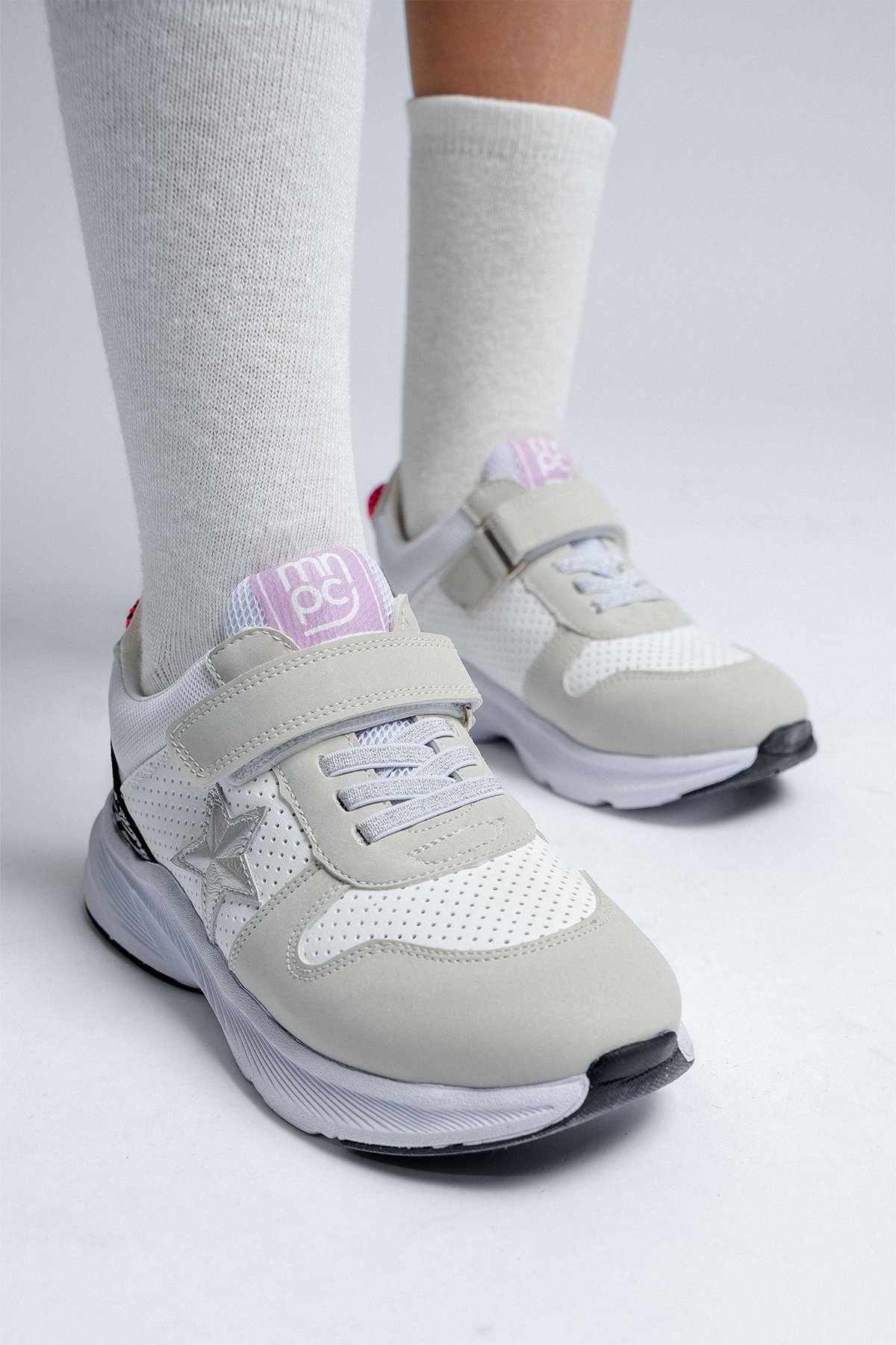 Kız Çocuk Beyaz Spor Ayakkabı - Görsel 3