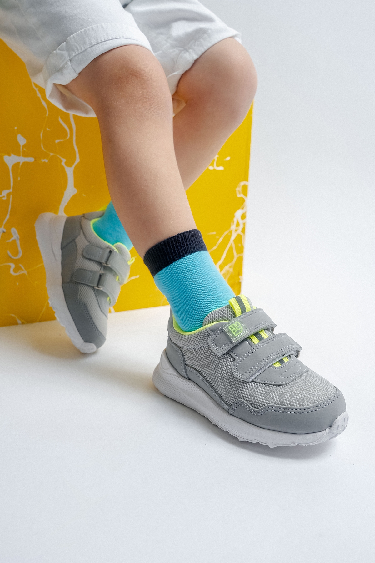 Erkek Çocuk Gri Spor Ayakkabı - Görsel 3