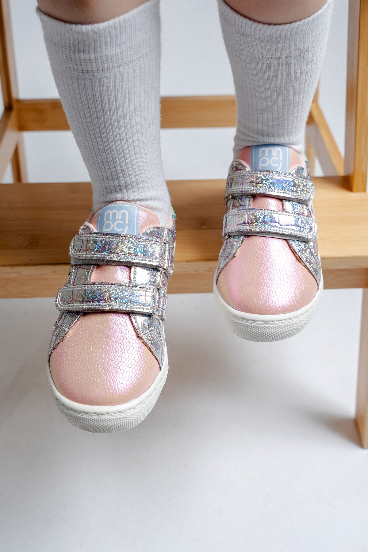 Kız Çocuk Pudra Sneaker Ayakkabı - Görsel 3