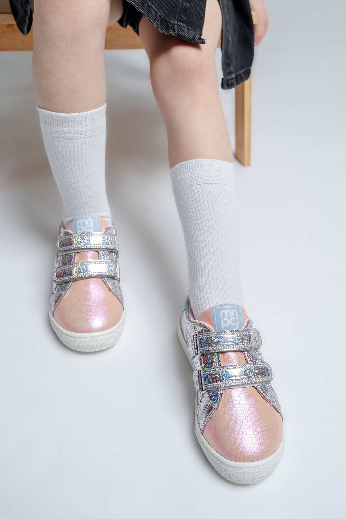 Kız Çocuk Pudra Sneaker Ayakkabı - Görsel 6