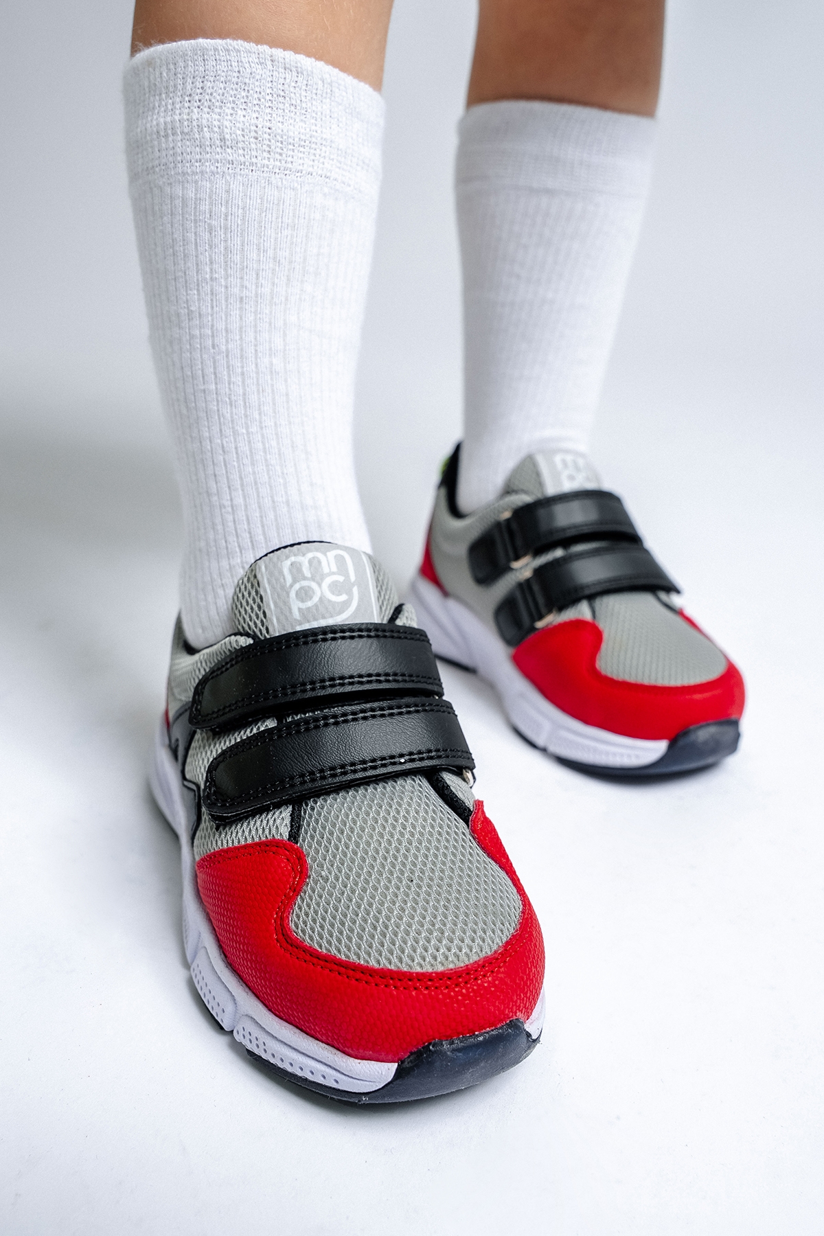 Erkek Çocuk Kırmızı-Gri Spor Ayakkabı - Görsel 6