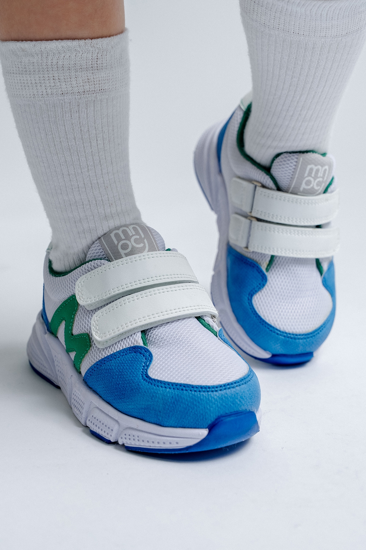 Erkek Çocuk Mavi-Beyaz Spor Ayakkabı - Görsel 5