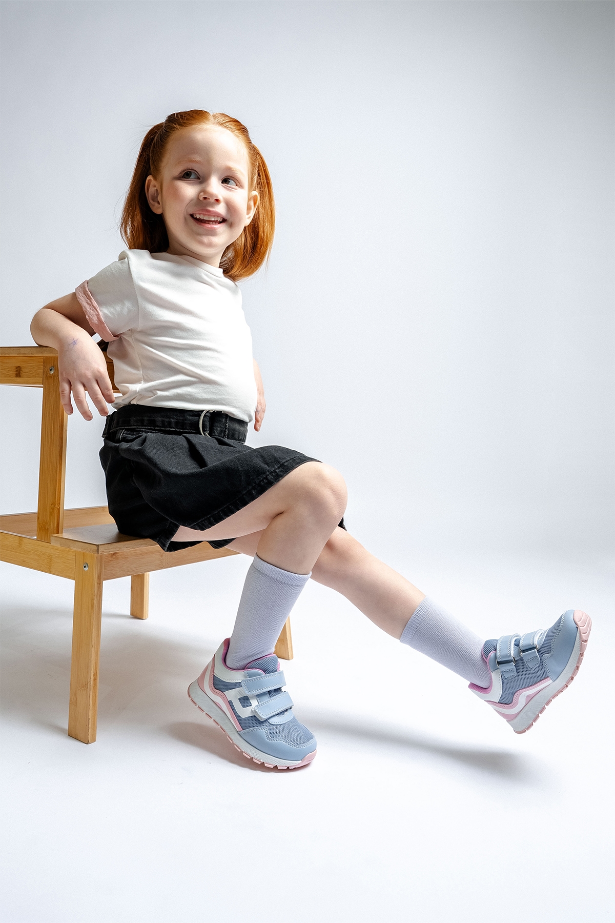 Kız Çocuk Mavi Günlük Spor Ayakkabı - Görsel 3