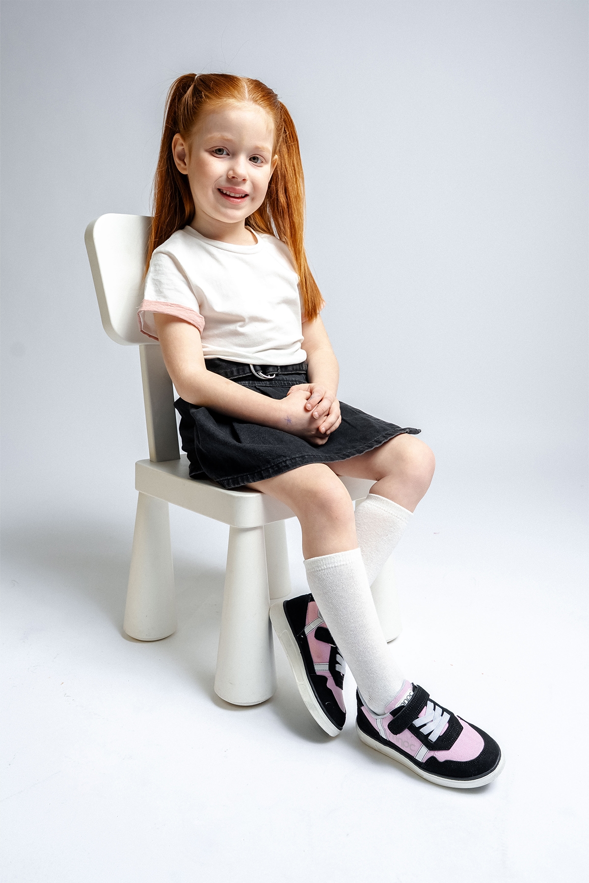 Kız Çocuk Siyah-Pembe Günlük Ayakkabı - Görsel 3