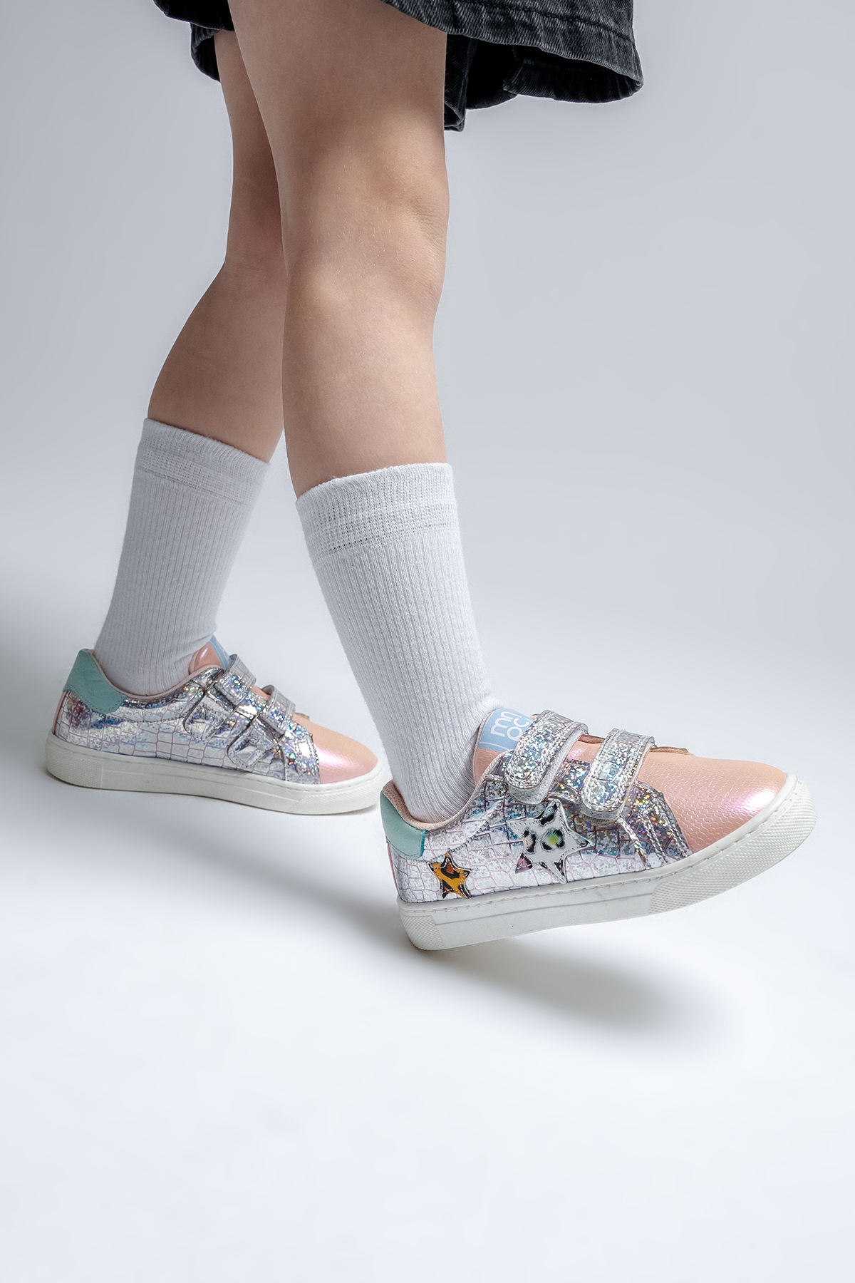 Kız Çocuk Pudra Sneaker Ayakkabı - Görsel 4