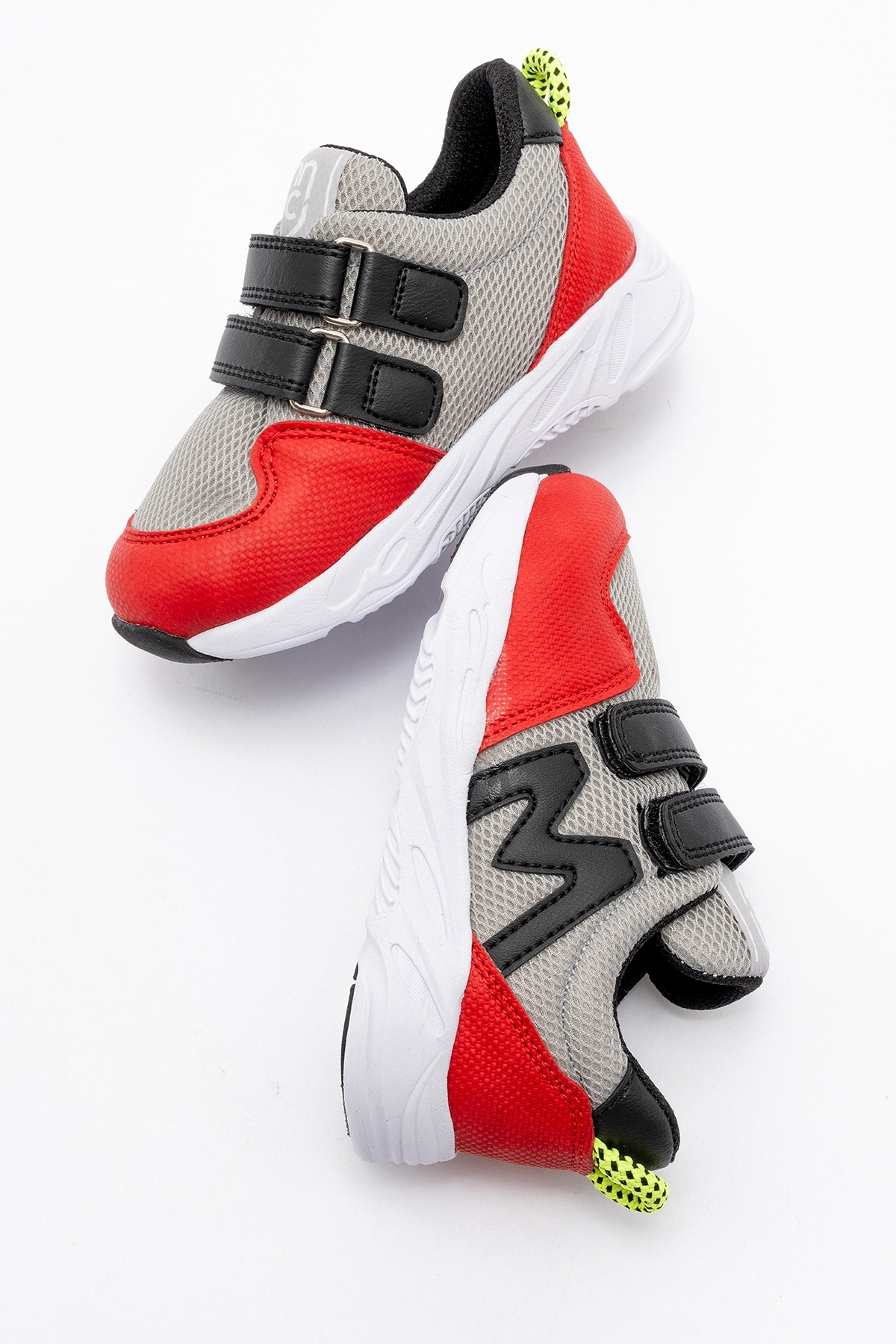 Erkek Çocuk Kırmızı-Gri Spor Ayakkabı - Görsel 5