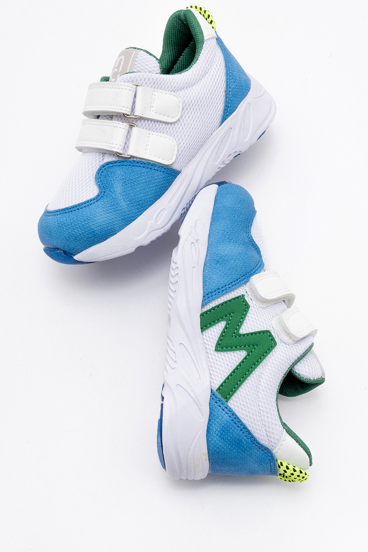 Erkek Çocuk Mavi-Beyaz Spor Ayakkabı - Görsel 5