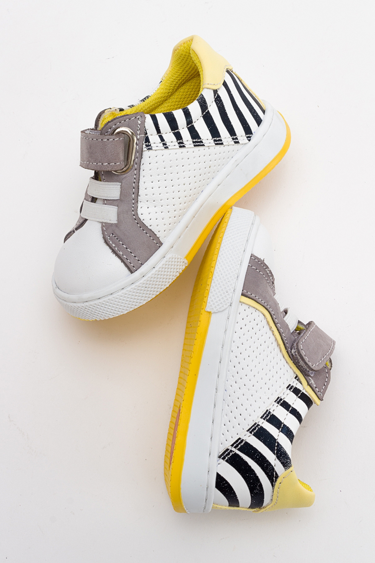 Erkek Çocuk Beyaz Hakiki Deri Günlük Ayakkabı - Görsel 4