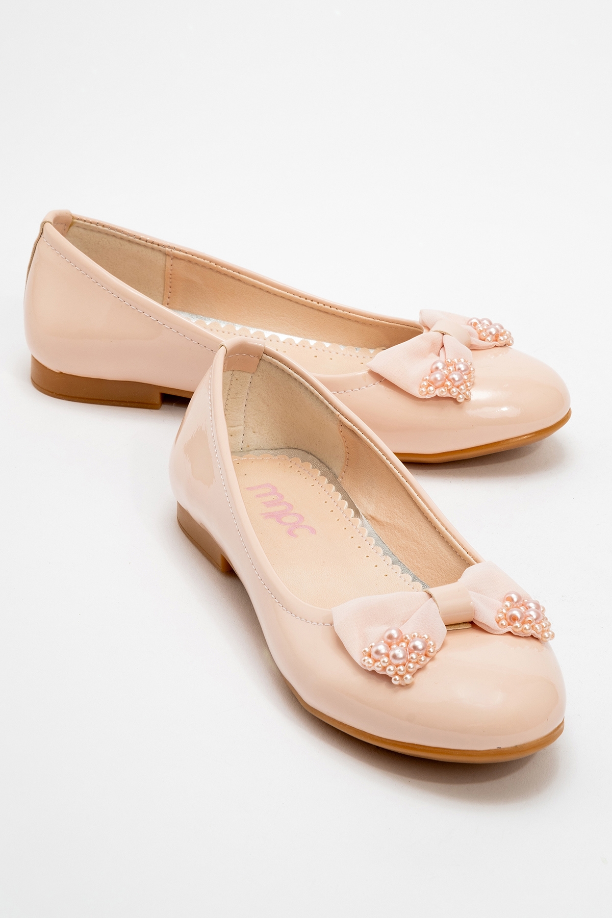 Kız Çocuk Pudra Fashion Babet - Görsel 2