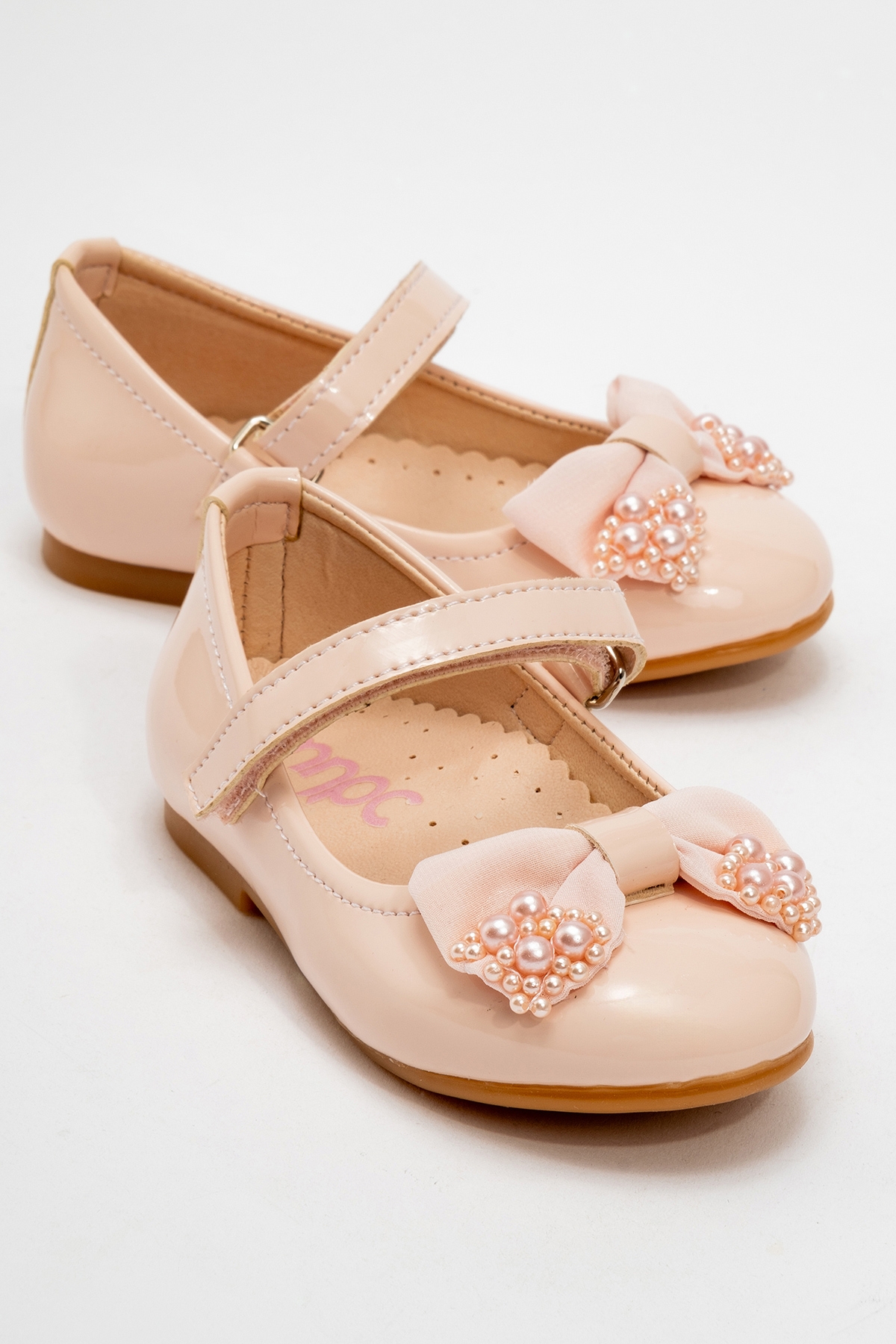 Kız Çocuk Pudra Fashion Babet - Görsel 2