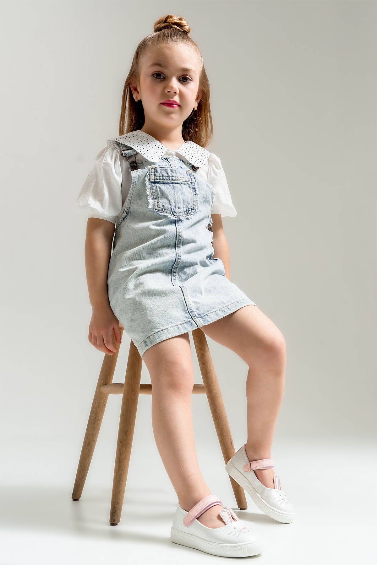 Kız Çocuk Sedef Tavşanlı Günlük Babet - Görsel 2