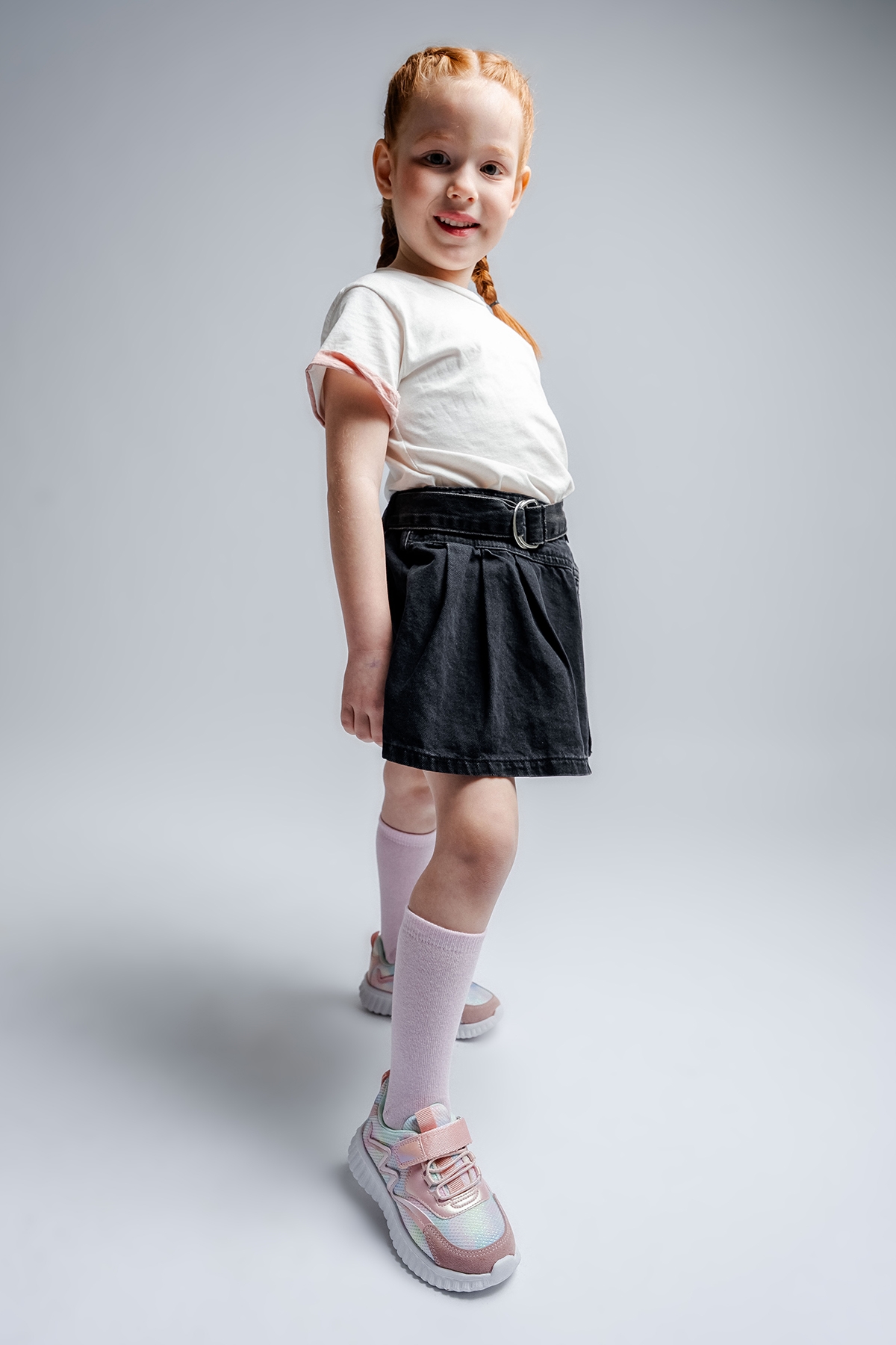 Kız Çocuk Pudra Spor Ayakkabı - Görsel 3