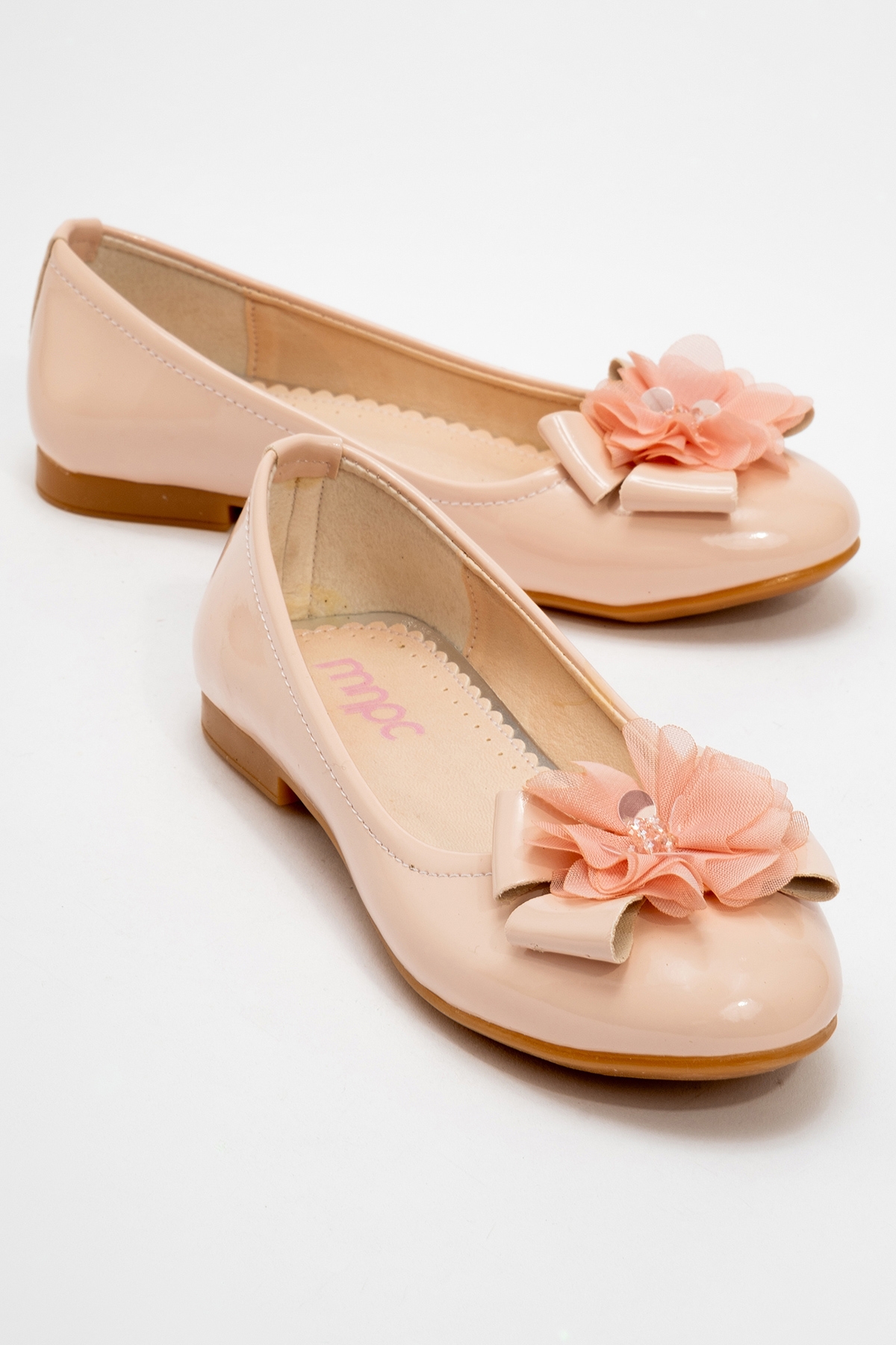 Kız Çocuk Pudra Fashion Babet - Görsel 2