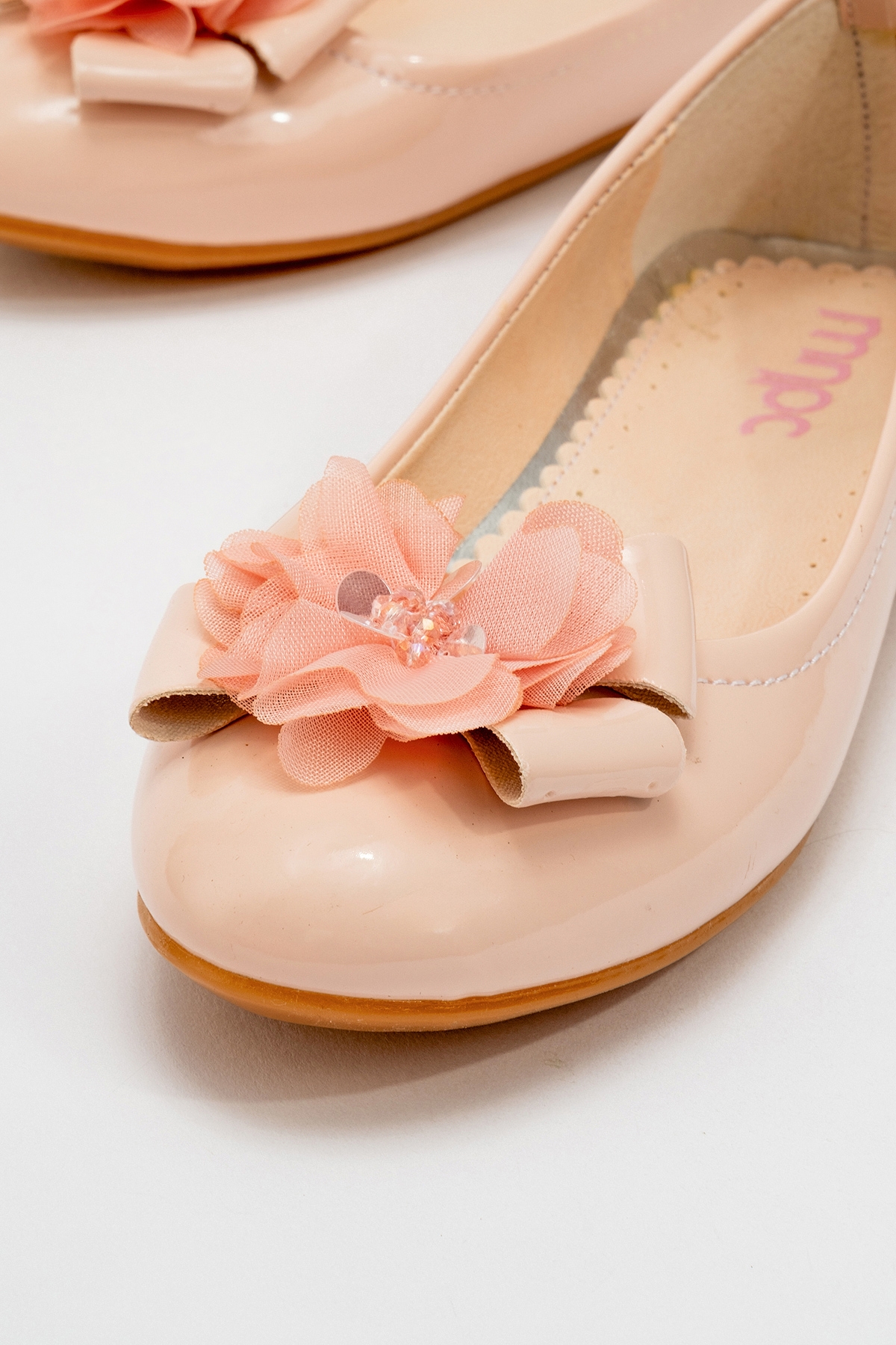 Kız Çocuk Pudra Fashion Babet - Görsel 3