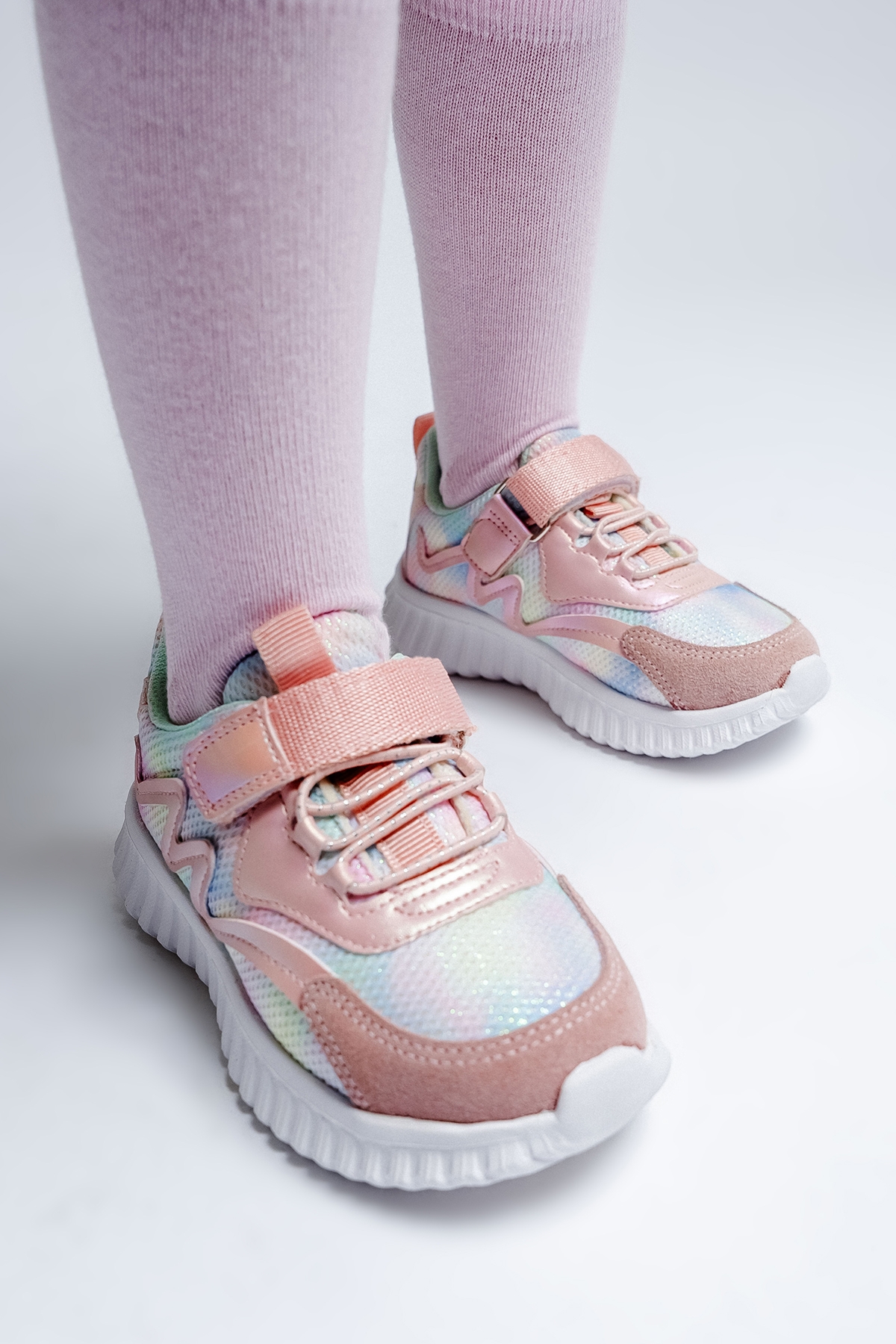 Kız Çocuk Pudra Spor Ayakkabı - Görsel 5