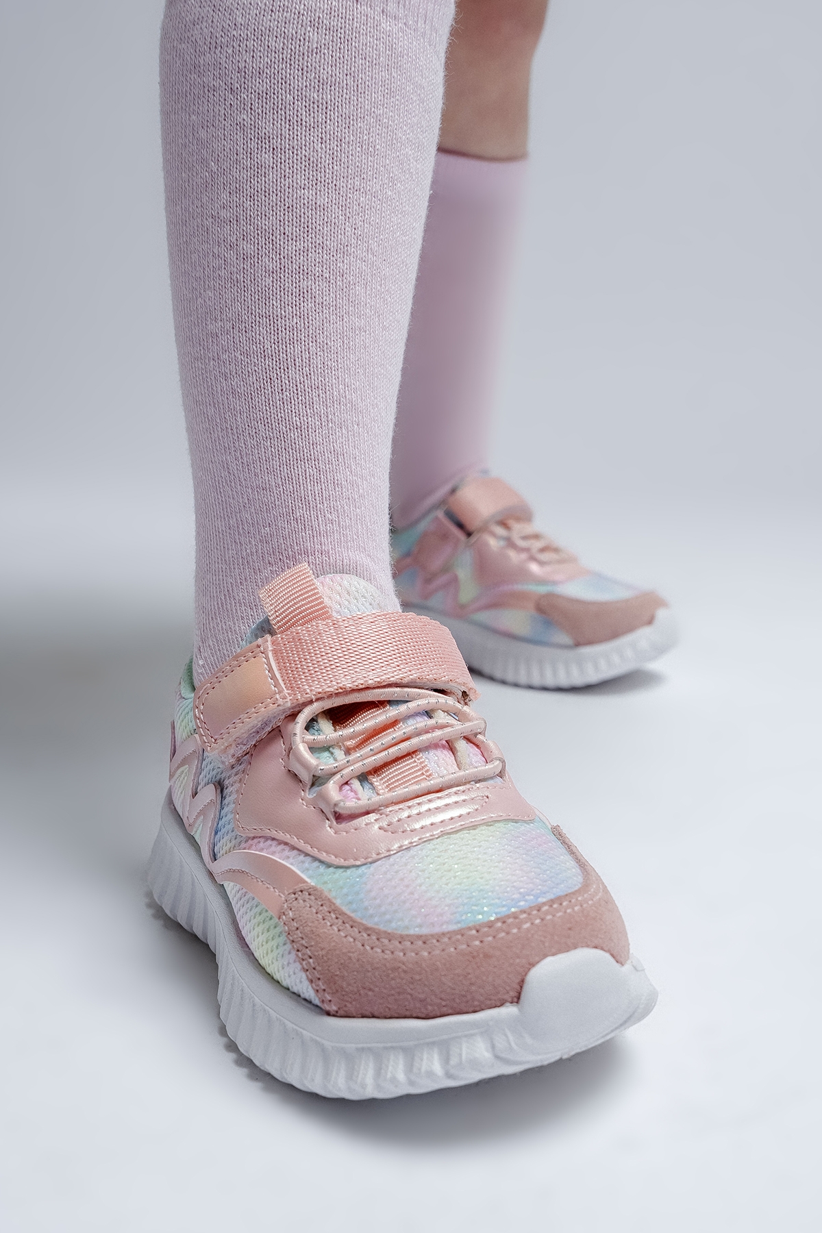 Kız Çocuk Pudra Spor Ayakkabı - Görsel 6