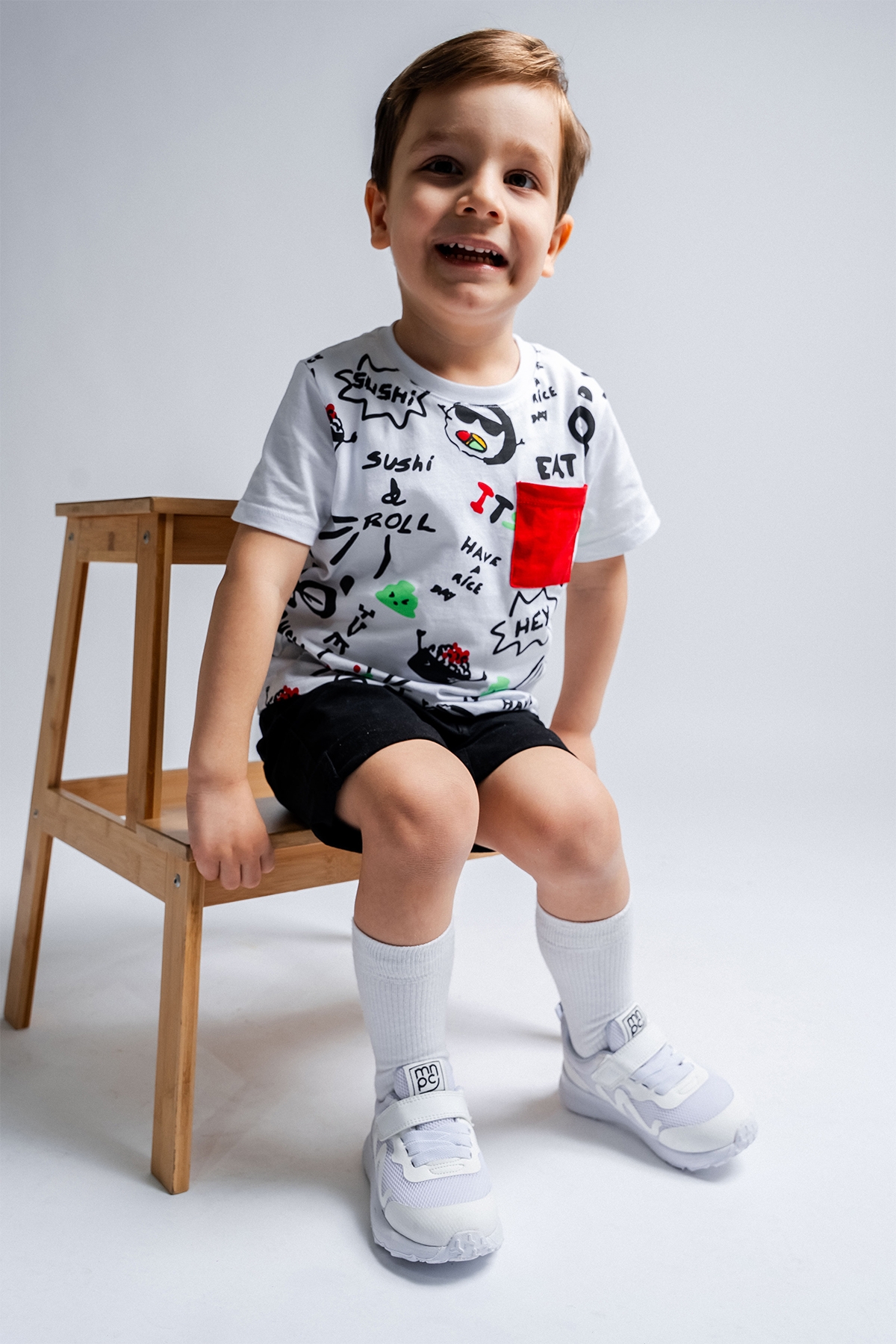 Erkek Çocuk Beyaz Spor Ayakkabı - Görsel 3