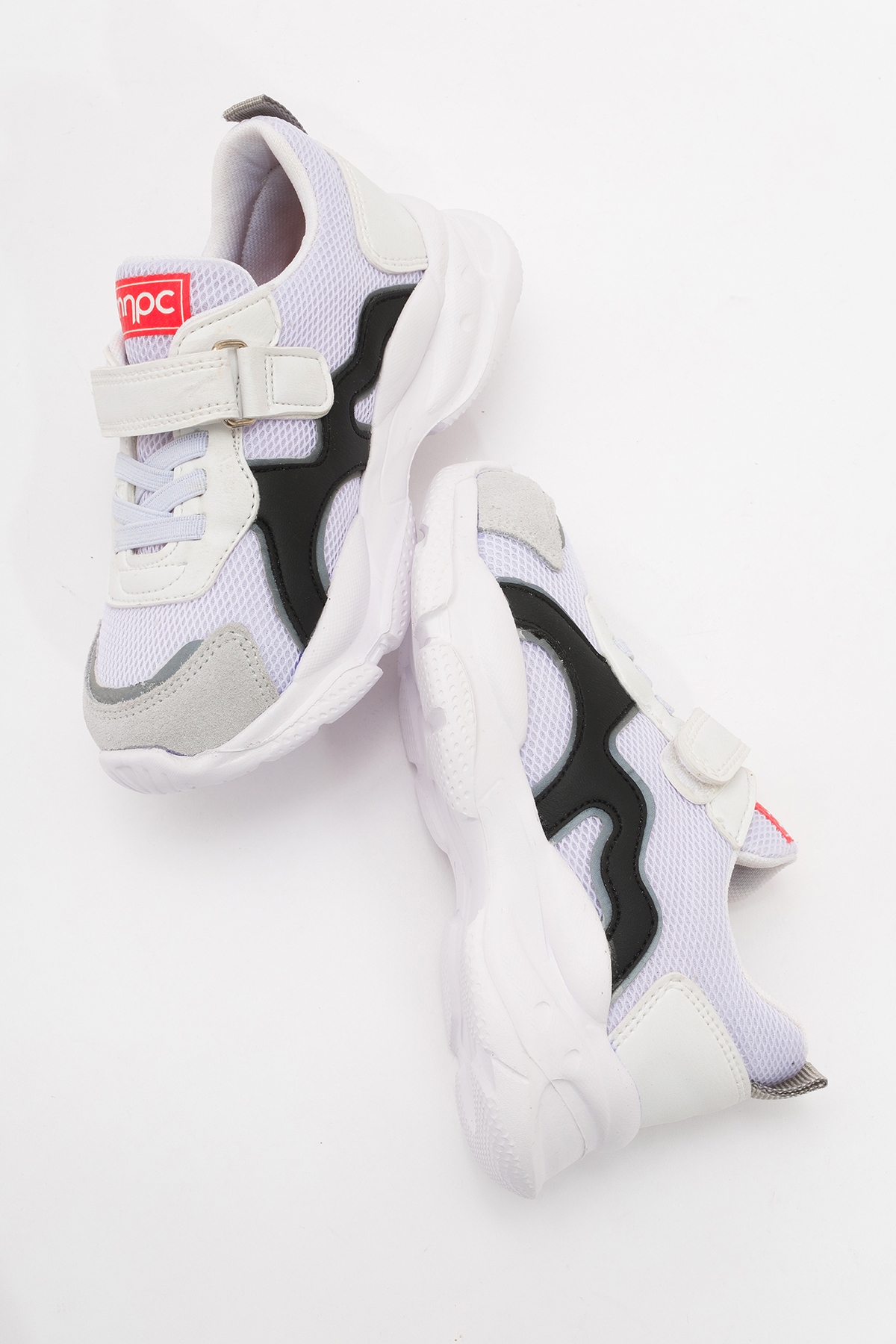 Erkek Çocuk Beyaz Hakiki Deri Günlük Spor Ayakkabı - Görsel 5