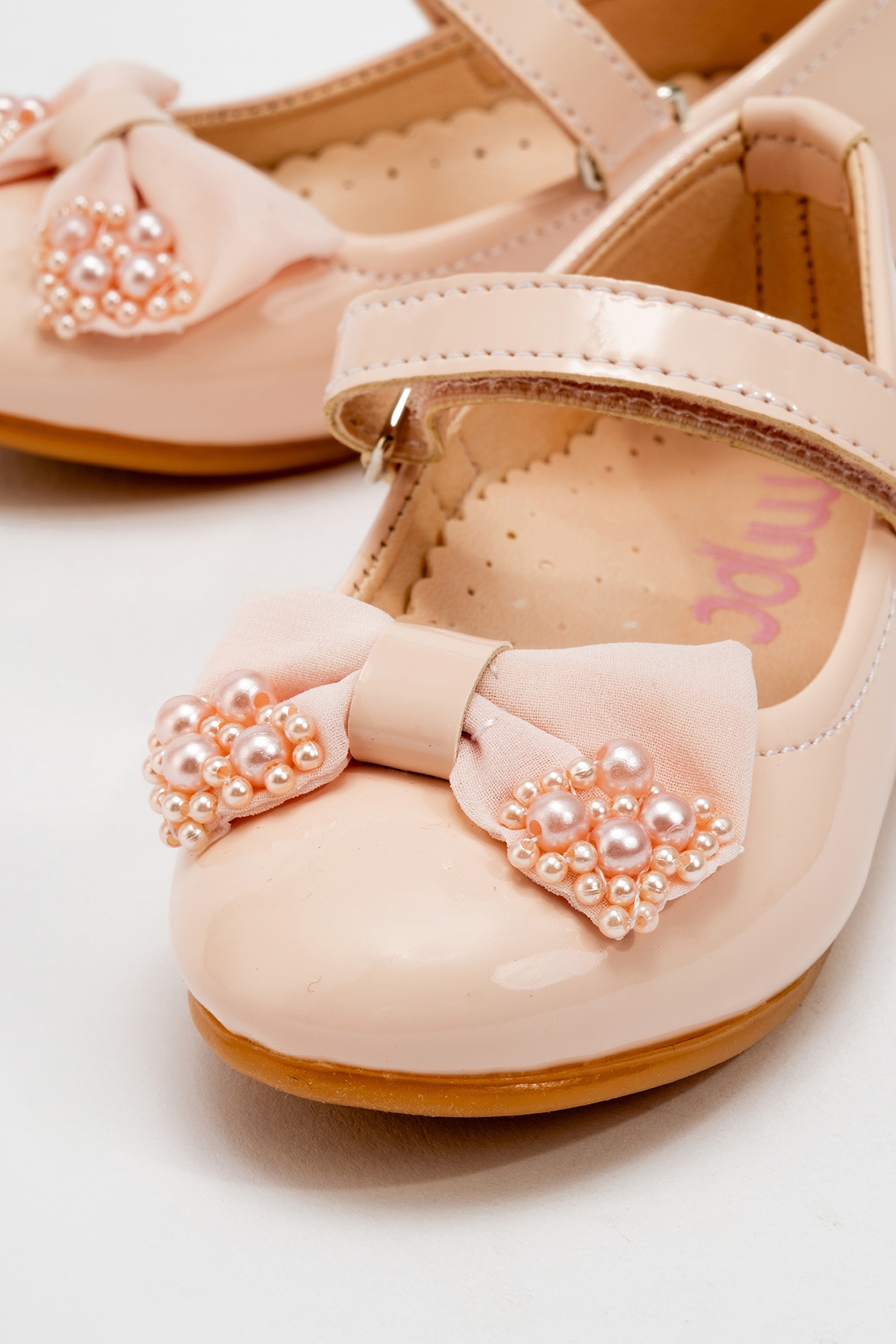 Kız Çocuk Pudra Fashion Babet - Görsel 3