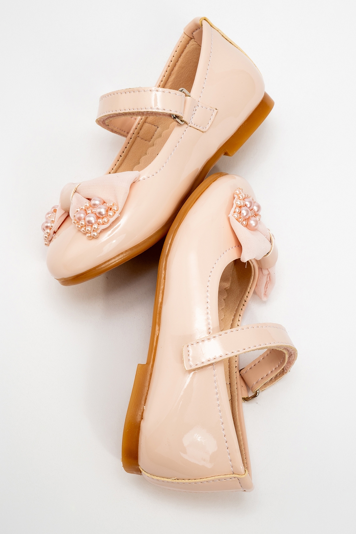 Kız Çocuk Pudra Fashion Babet - Görsel 5