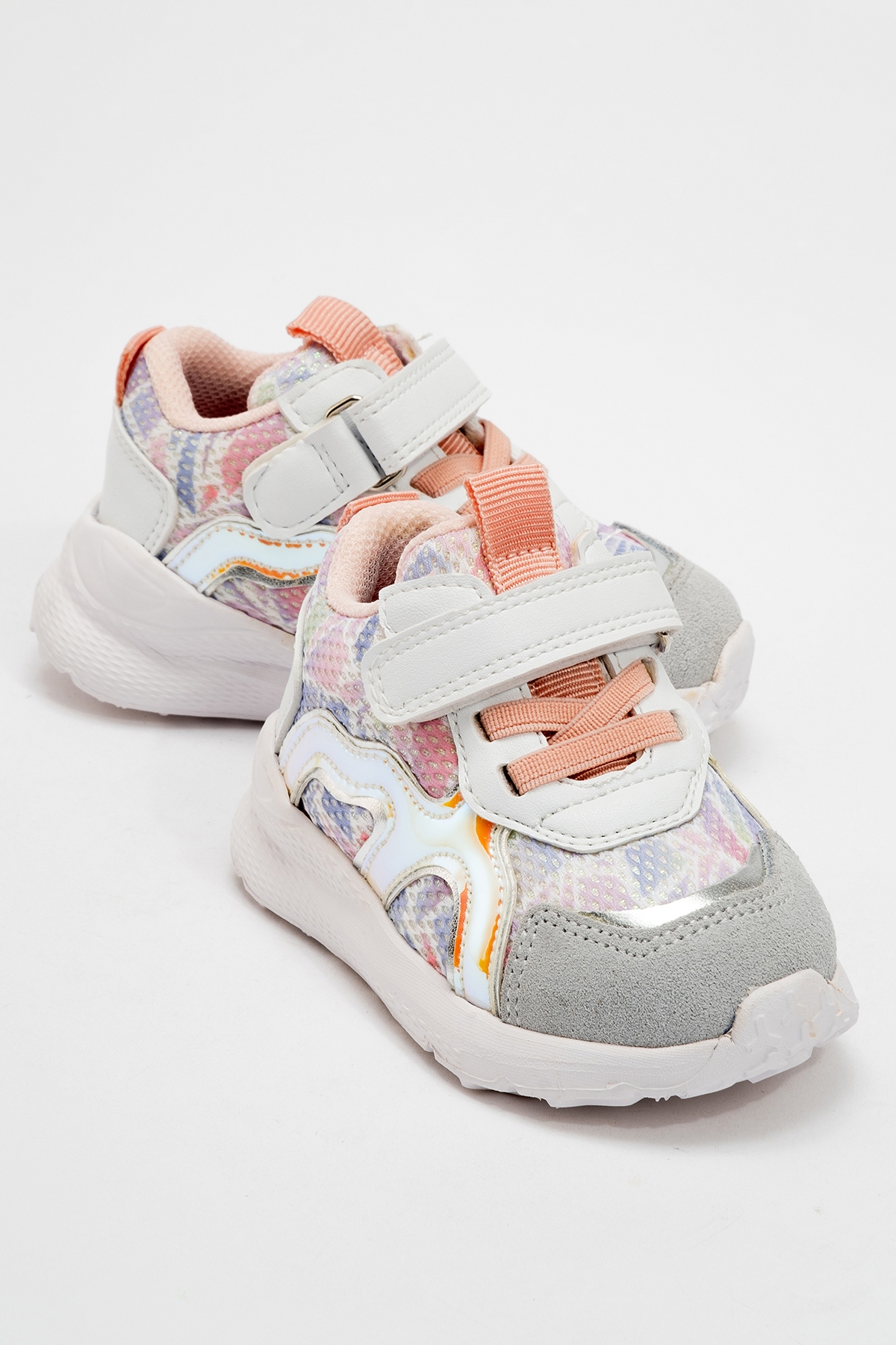 Kız Çocuk Beyaz Hakiki Deri Spor Ayakkabı - Görsel 2