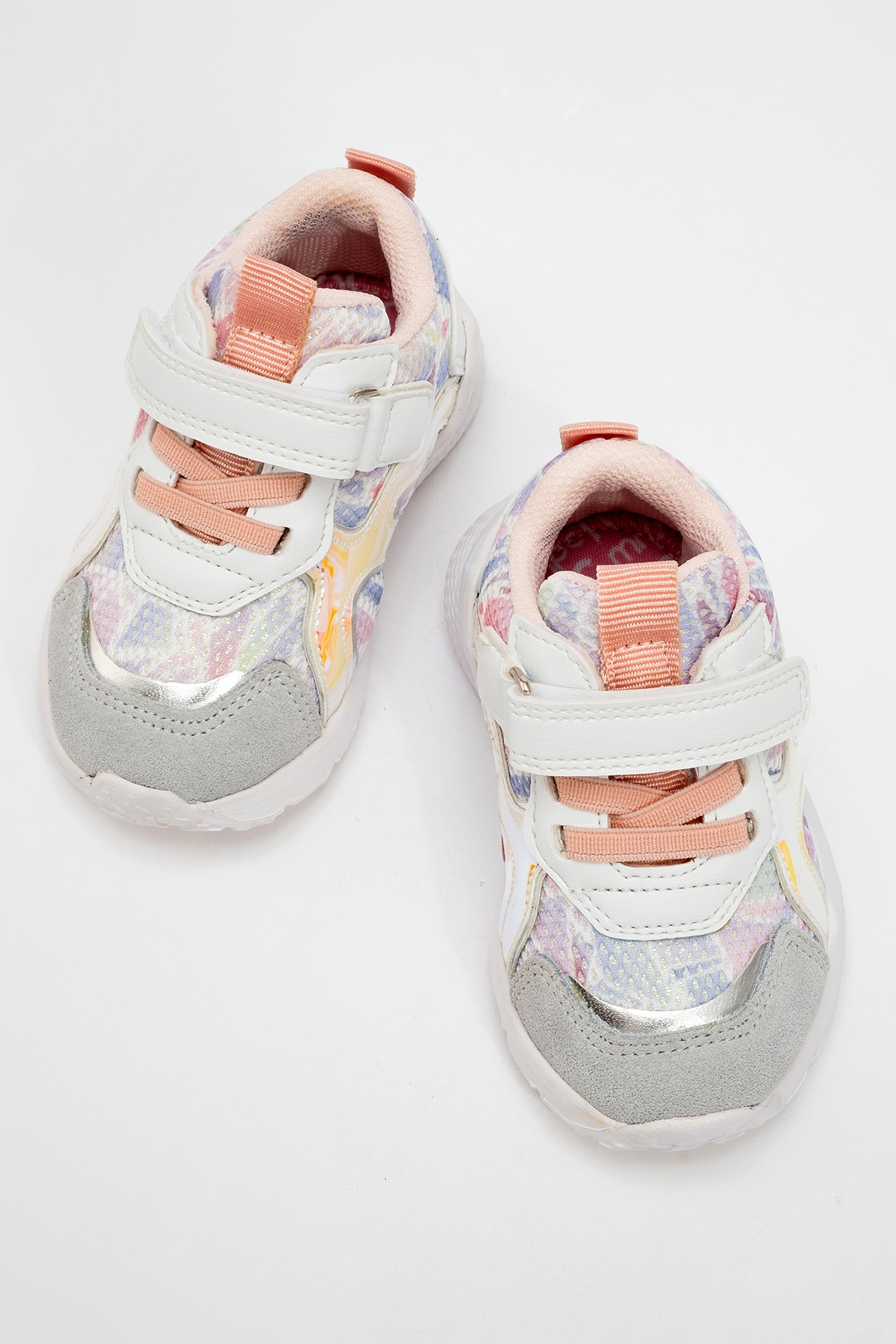 Kız Çocuk Beyaz Hakiki Deri Spor Ayakkabı - Görsel 4