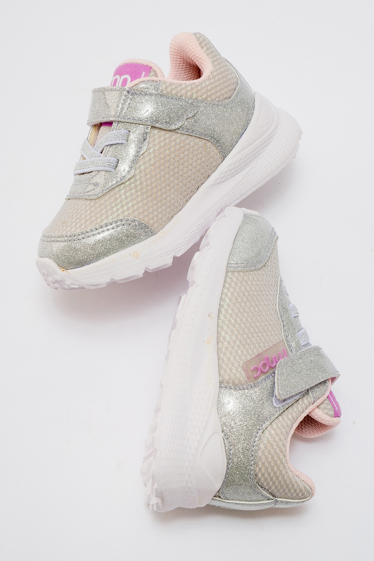 Kız Çocuk Gümüş Günlük Spor Ayakkabı - Görsel 5