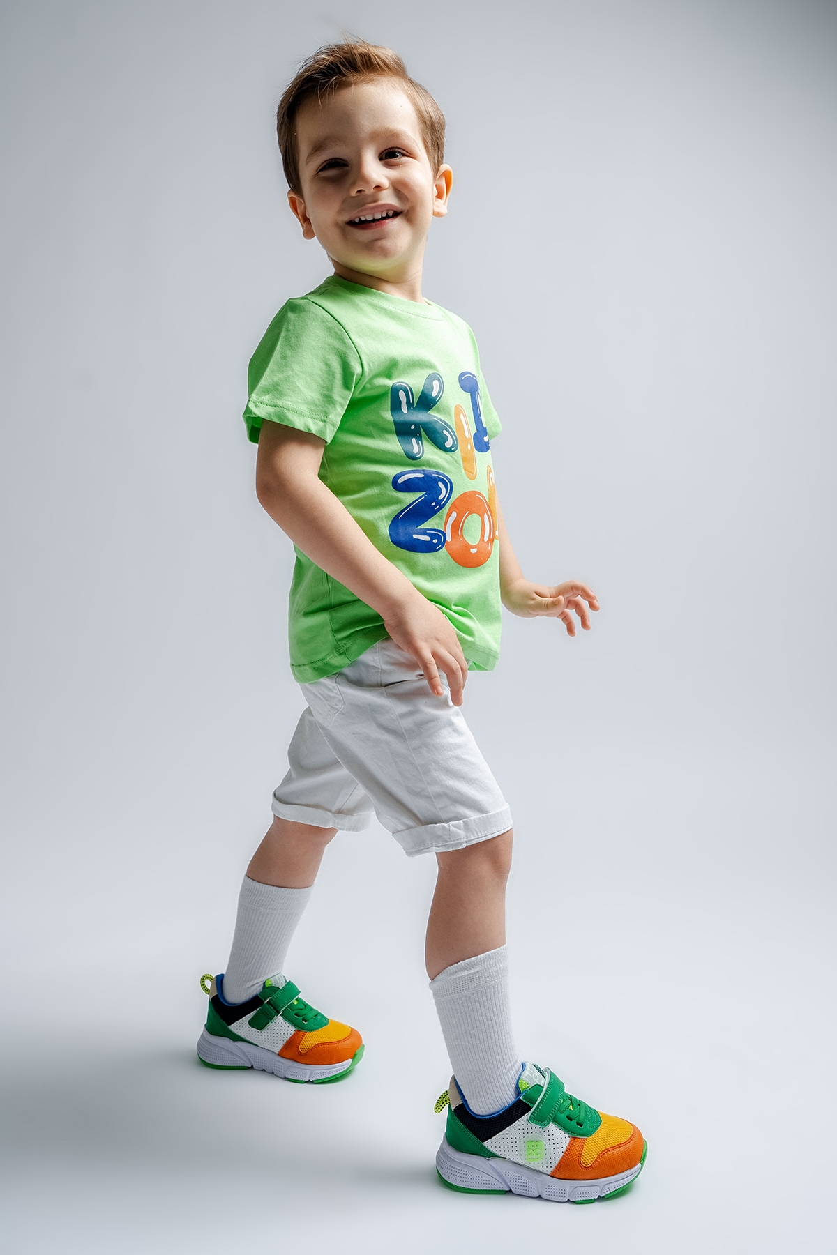 Erkek Çocuk Turuncu Günlük Spor Ayakkabı - Görsel 2