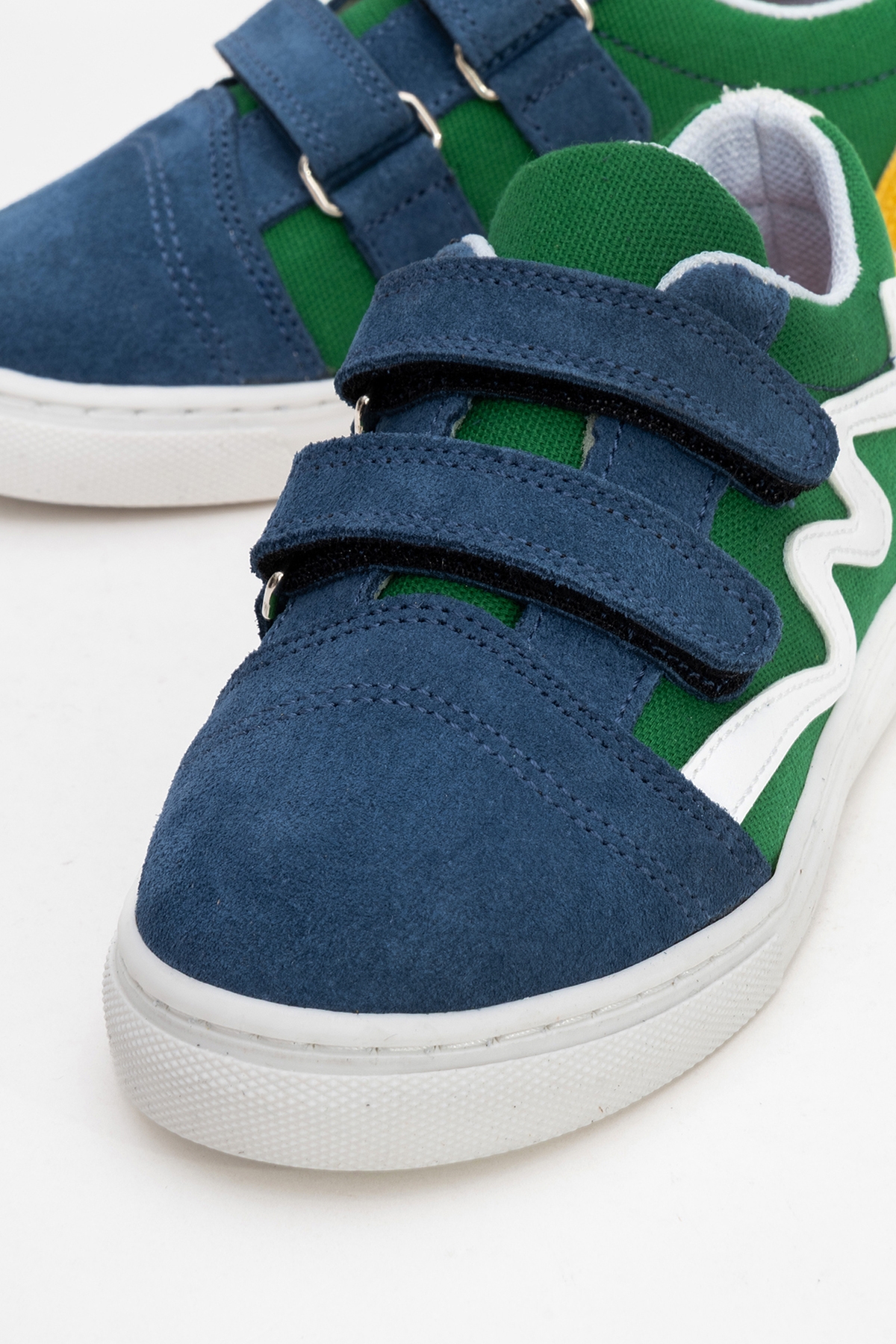 Erkek Çocuk Mavi Hakiki Deri Günlük Ayakkabı - Görsel 4