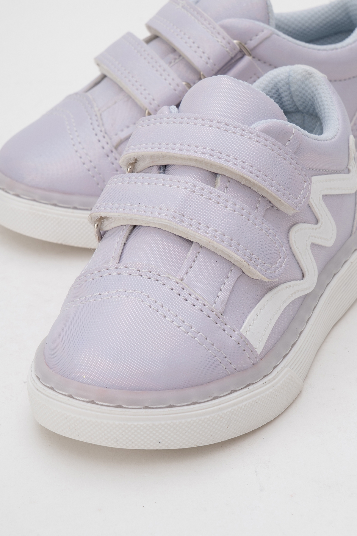 Kız Çocuk Lila Simli Sneaker Ayakkabı - Görsel 3