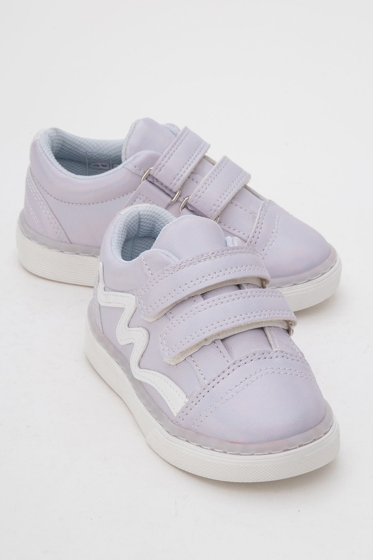 Kız Çocuk Lila Simli Sneaker Ayakkabı - Görsel 2