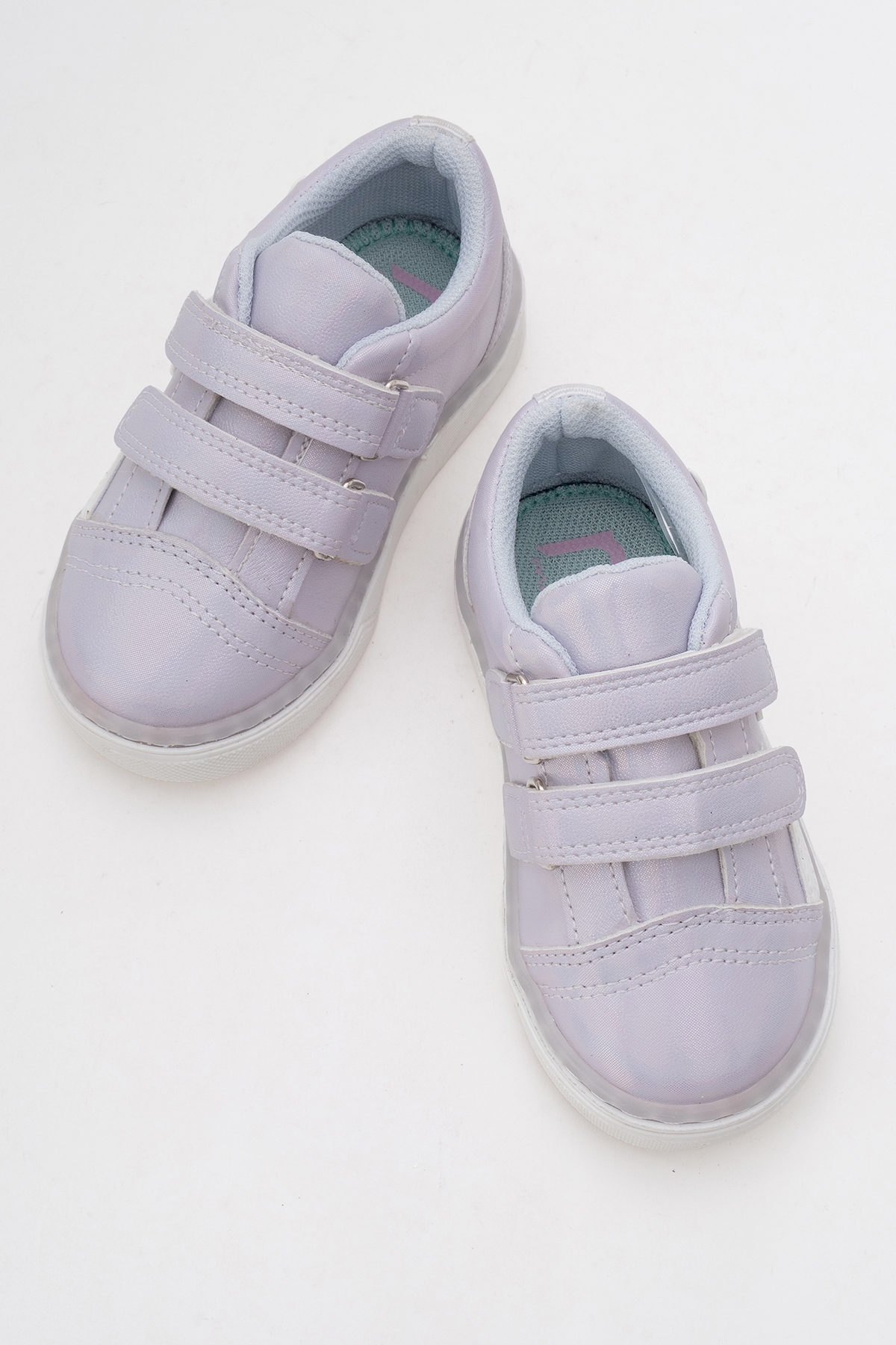 Kız Çocuk Lila Simli Sneaker Ayakkabı - Görsel 4