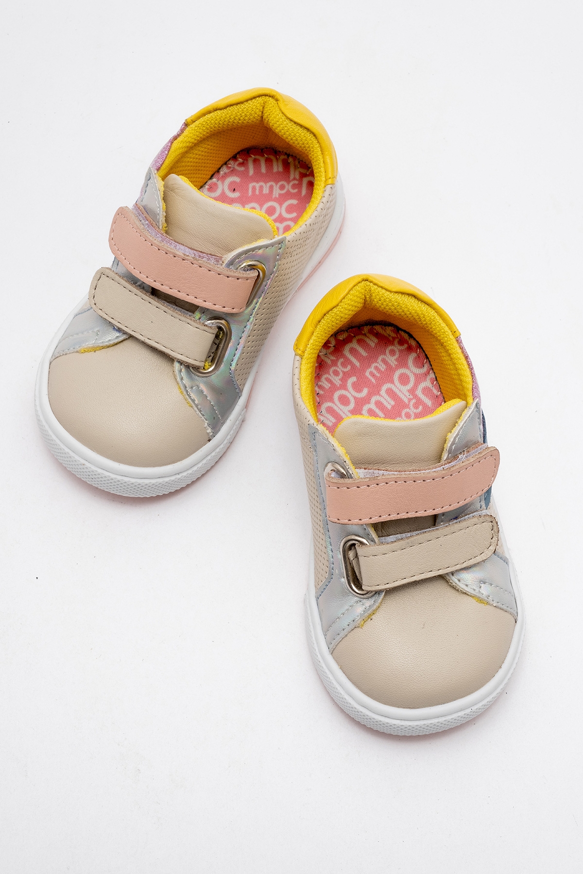 Kız Çocuk Bej Hakiki Deri Günlük İlk Adım Ayakkabı - Görsel 4