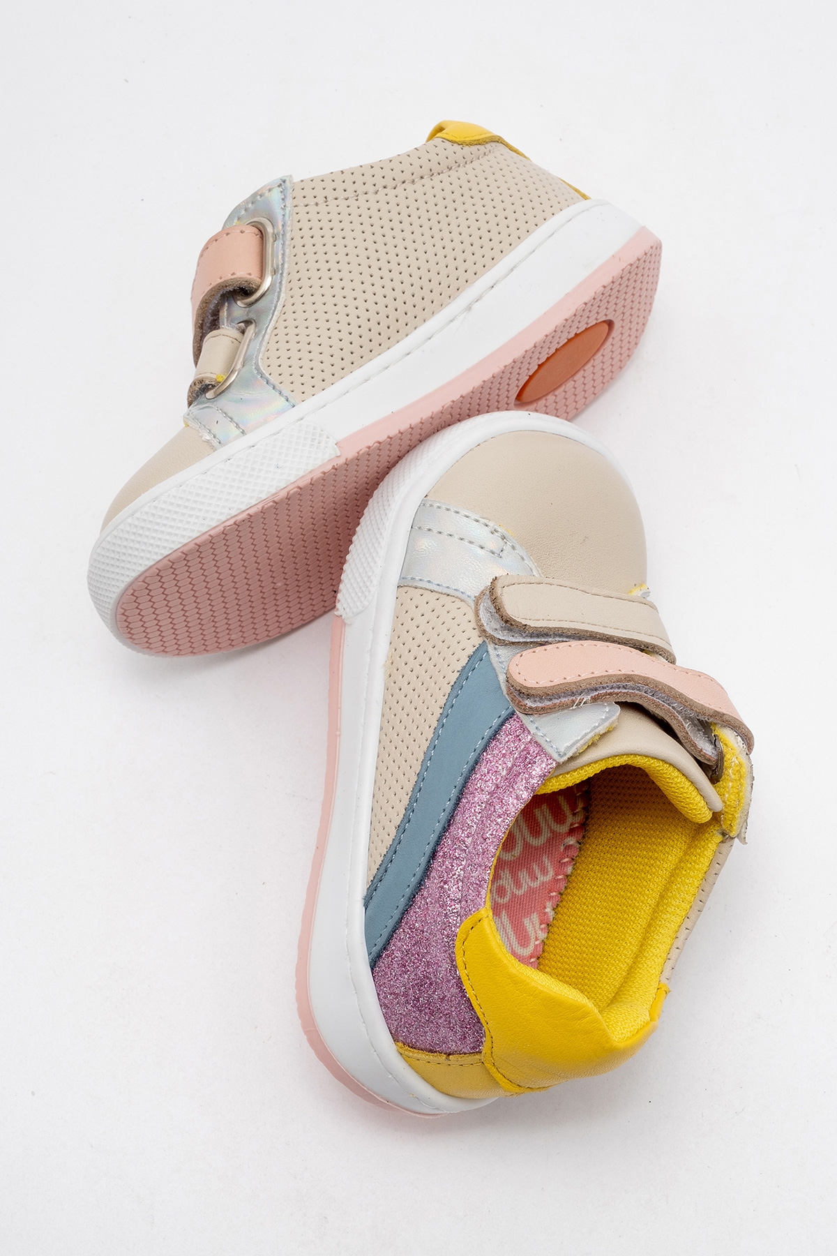 Kız Çocuk Bej Hakiki Deri Günlük İlk Adım Ayakkabı - Görsel 5