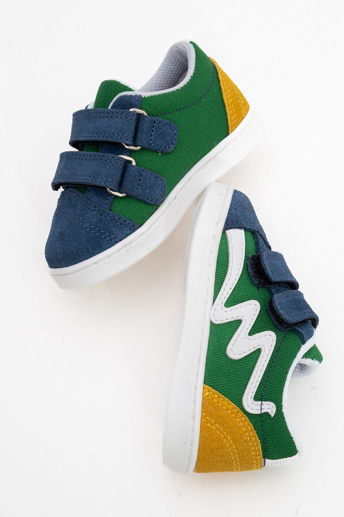 Erkek Çocuk Mavi Hakiki Deri Günlük Ayakkabı - Görsel 3