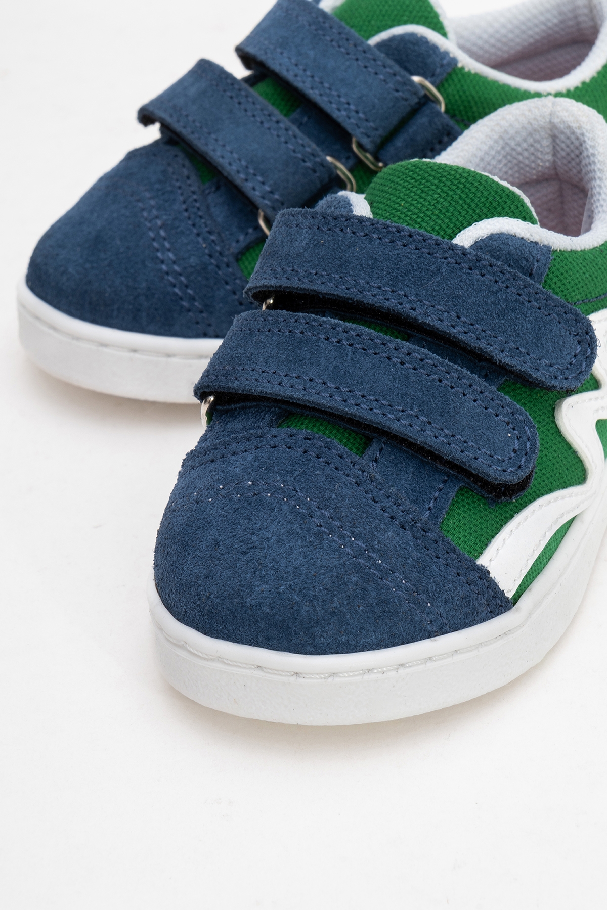 Erkek Çocuk Mavi Hakiki Deri Günlük Ayakkabı - Görsel 4