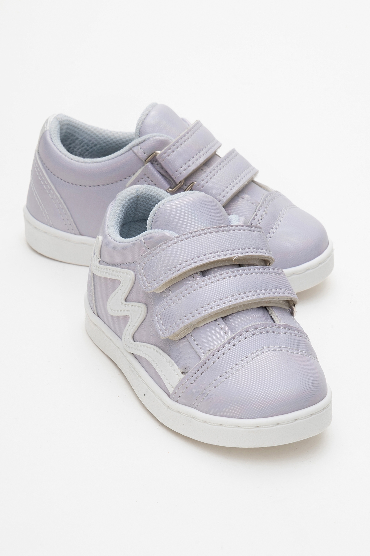 Kız Çocuk Lila Simli Sneaker Ayakkabı - Görsel 2