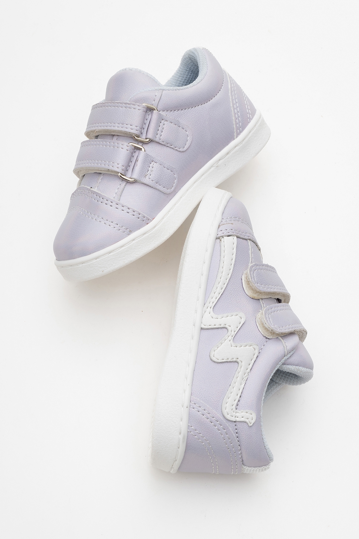 Kız Çocuk Lila Simli Sneaker Ayakkabı - Görsel 5