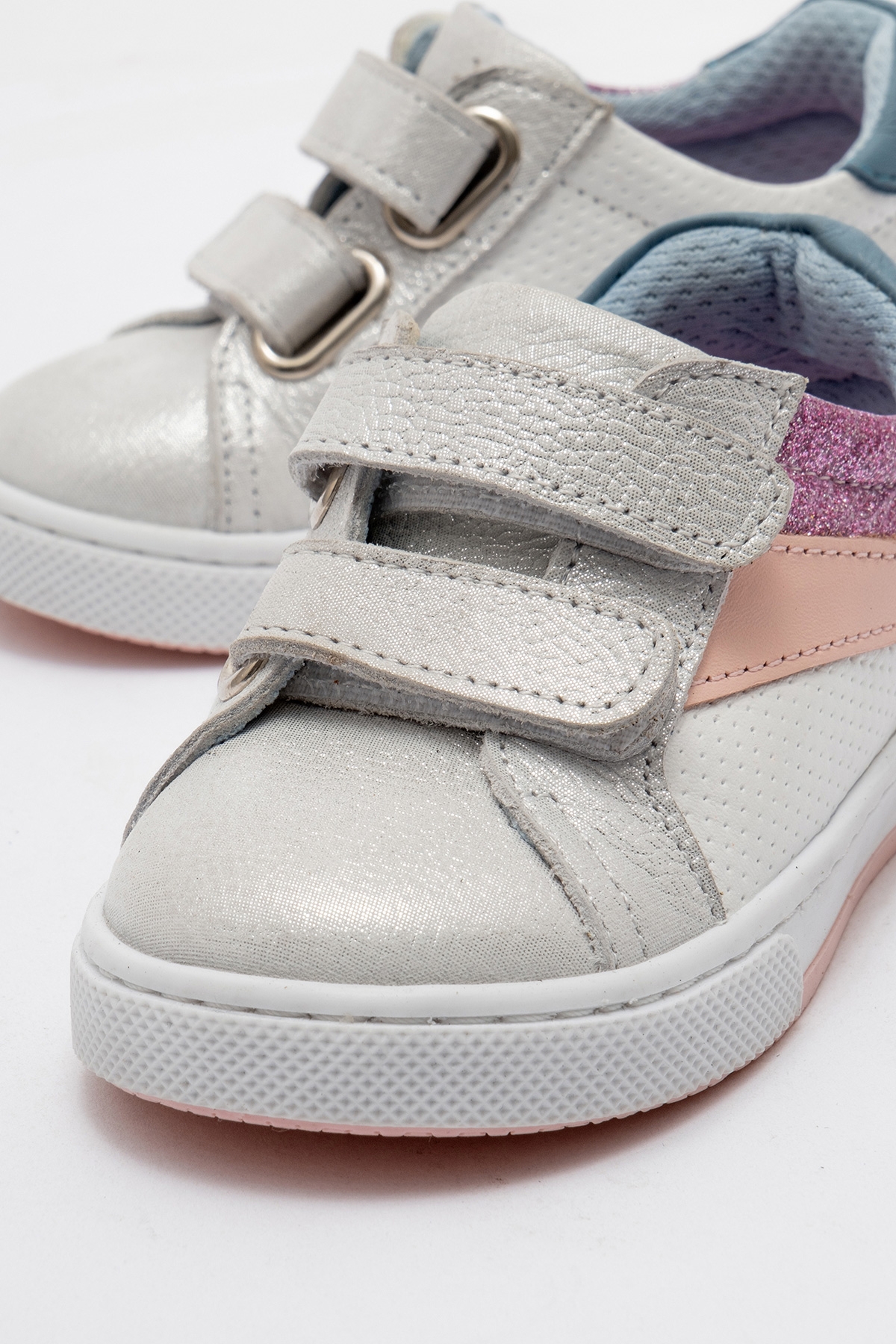 Kız Çocuk Beyaz Hakiki Deri Günlük İlk Adım Ayakkabı - Görsel 3