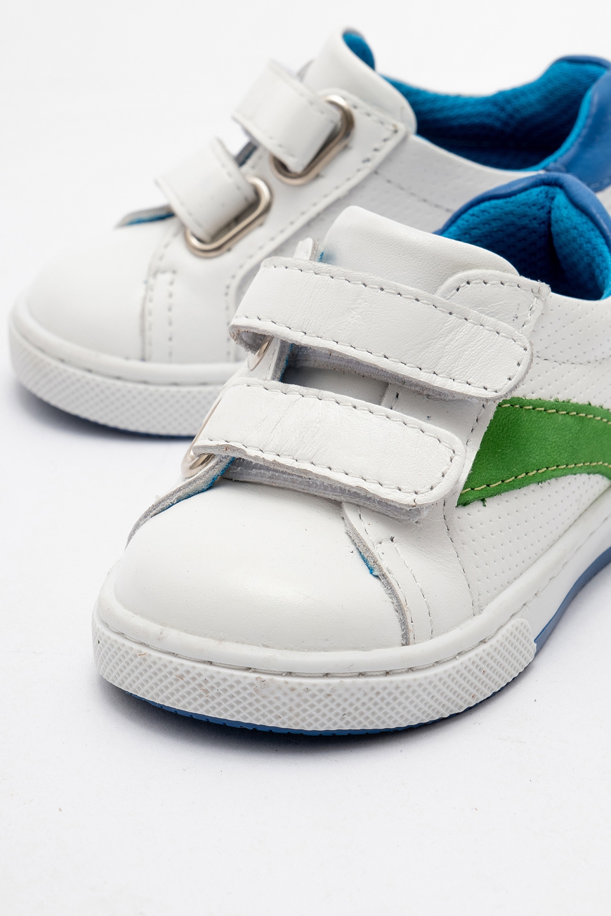 Erkek Çocuk Beyaz Hakiki Deri Günlük İlk Adım Ayakkabı - Görsel 3