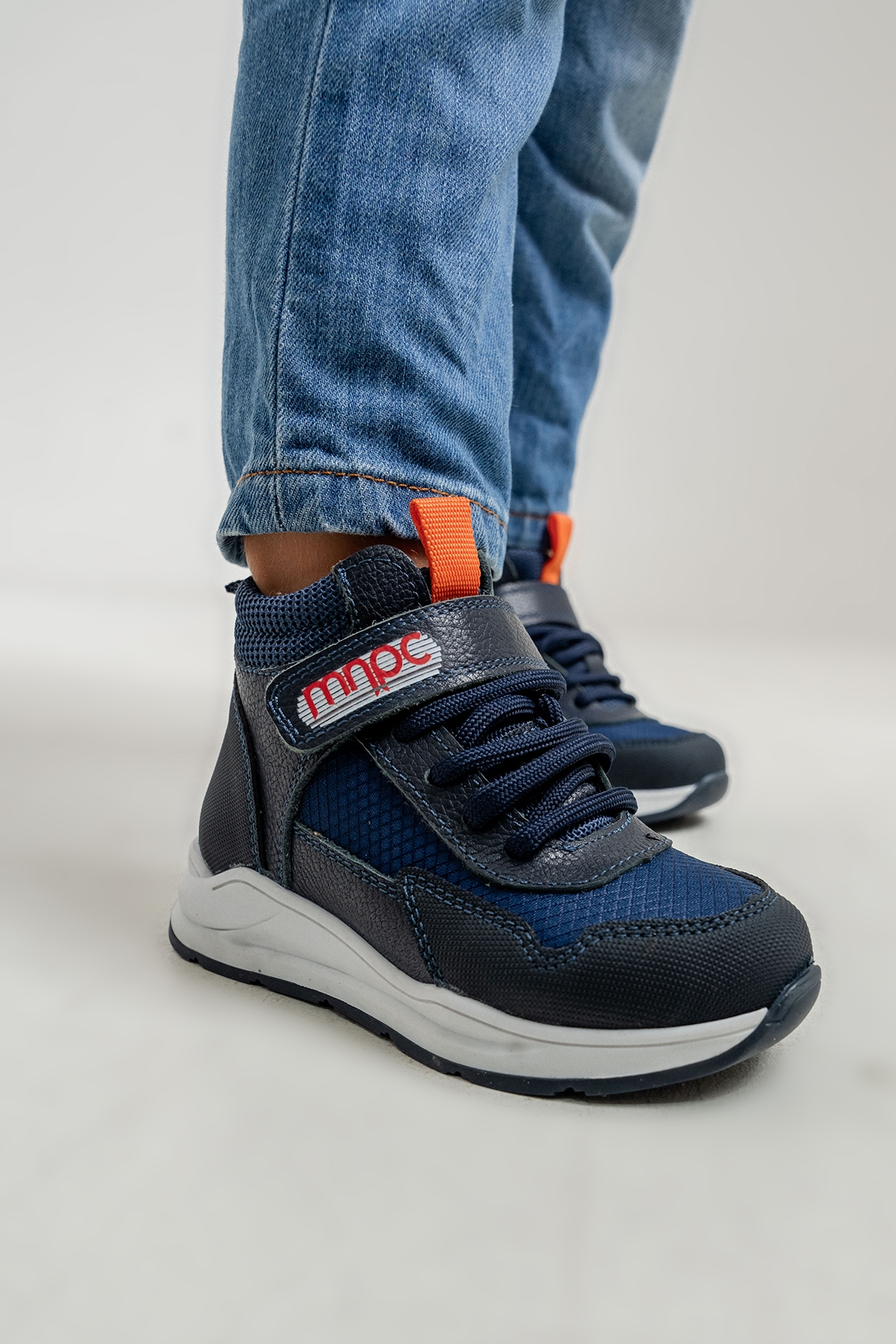 Mnpc Siyah Mnpc Hakiki Deri Erkek Çocuk Suya Dayanıklı Anatomik Günlük Bot