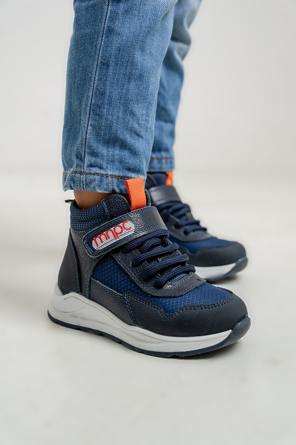 Mnpc Siyah Mnpc Hakiki Deri Erkek Çocuk Suya Dayanıklı Anatomik Günlük Bot